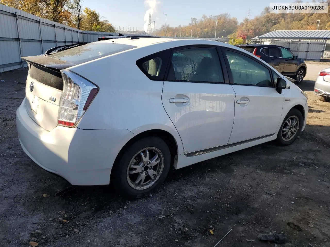 2010 Toyota Prius VIN: JTDKN3DU0A0190280 Lot: 77467214