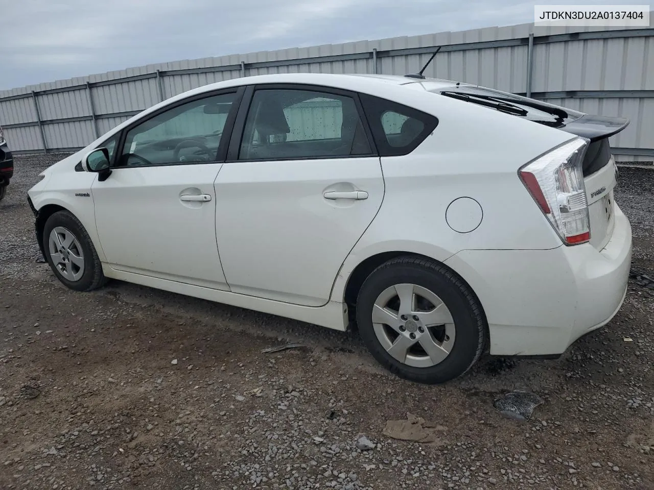 2010 Toyota Prius VIN: JTDKN3DU2A0137404 Lot: 78186304