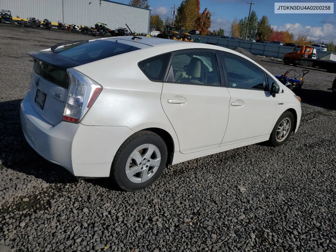 JTDKN3DU4A0200258 2010 Toyota Prius