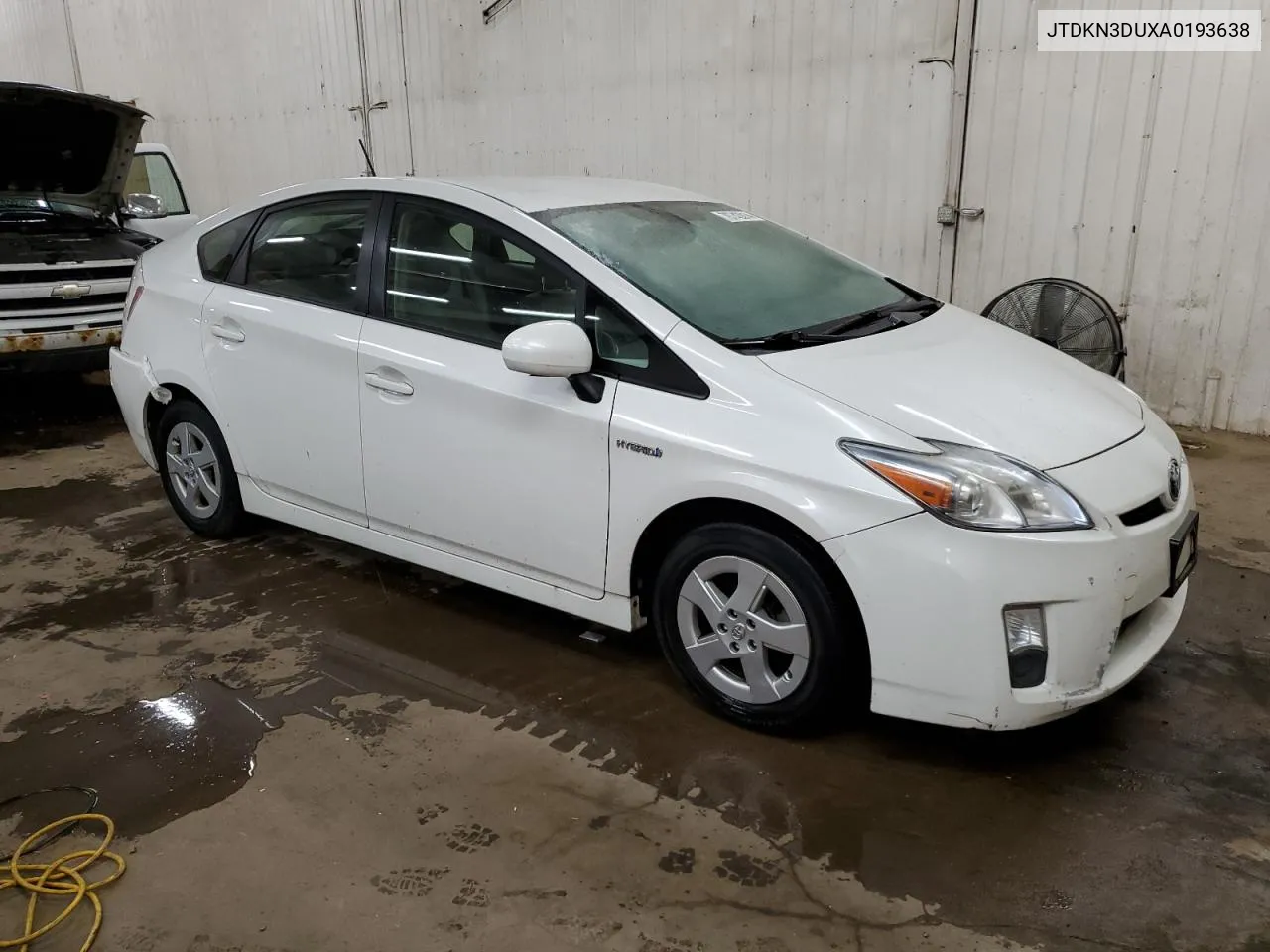 2010 Toyota Prius VIN: JTDKN3DUXA0193638 Lot: 78743014