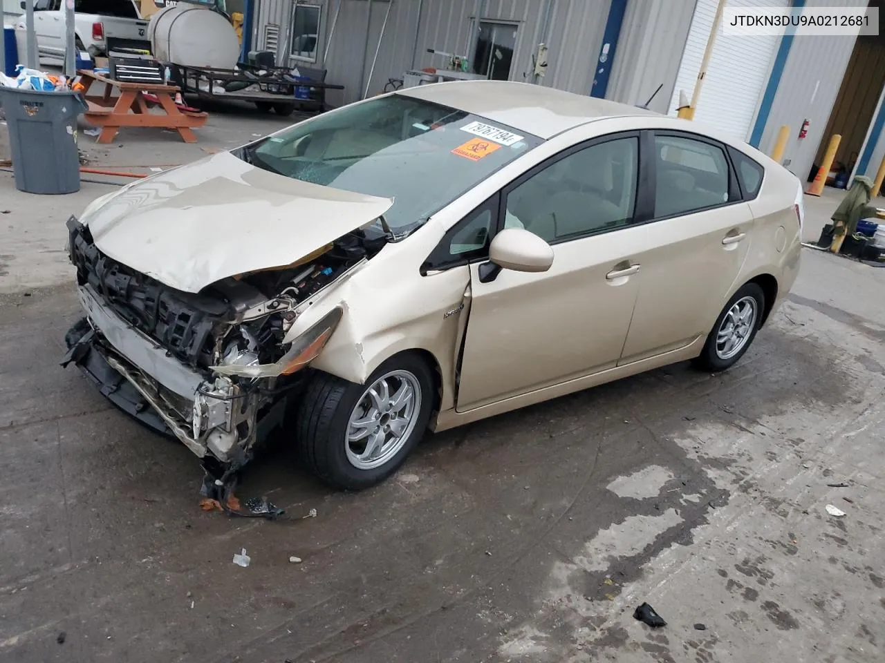 2010 Toyota Prius VIN: JTDKN3DU9A0212681 Lot: 79767194