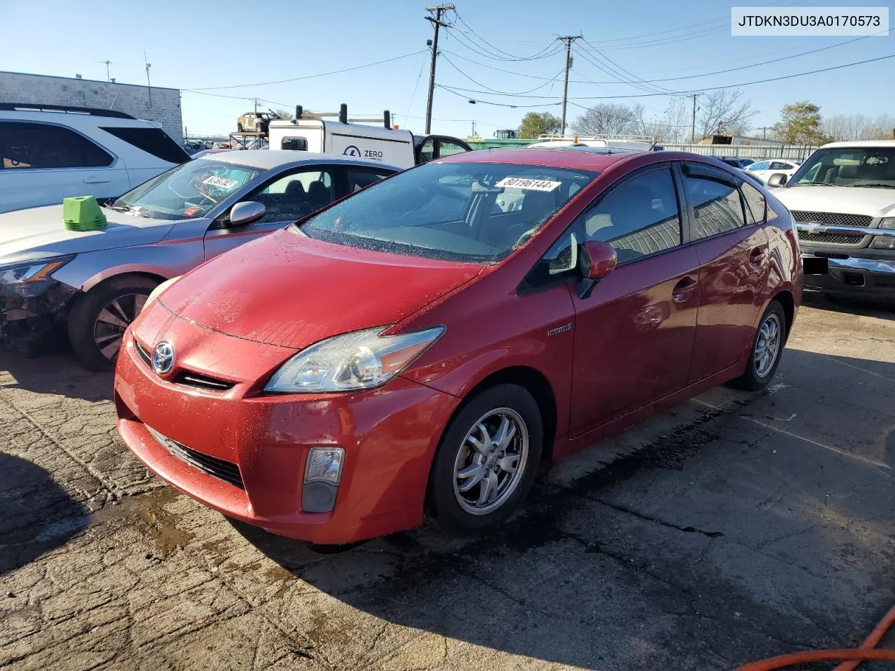 2010 Toyota Prius VIN: JTDKN3DU3A0170573 Lot: 80196144