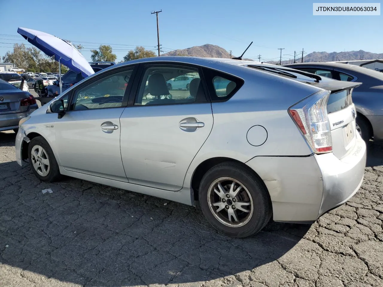 2010 Toyota Prius VIN: JTDKN3DU8A0063034 Lot: 80226214