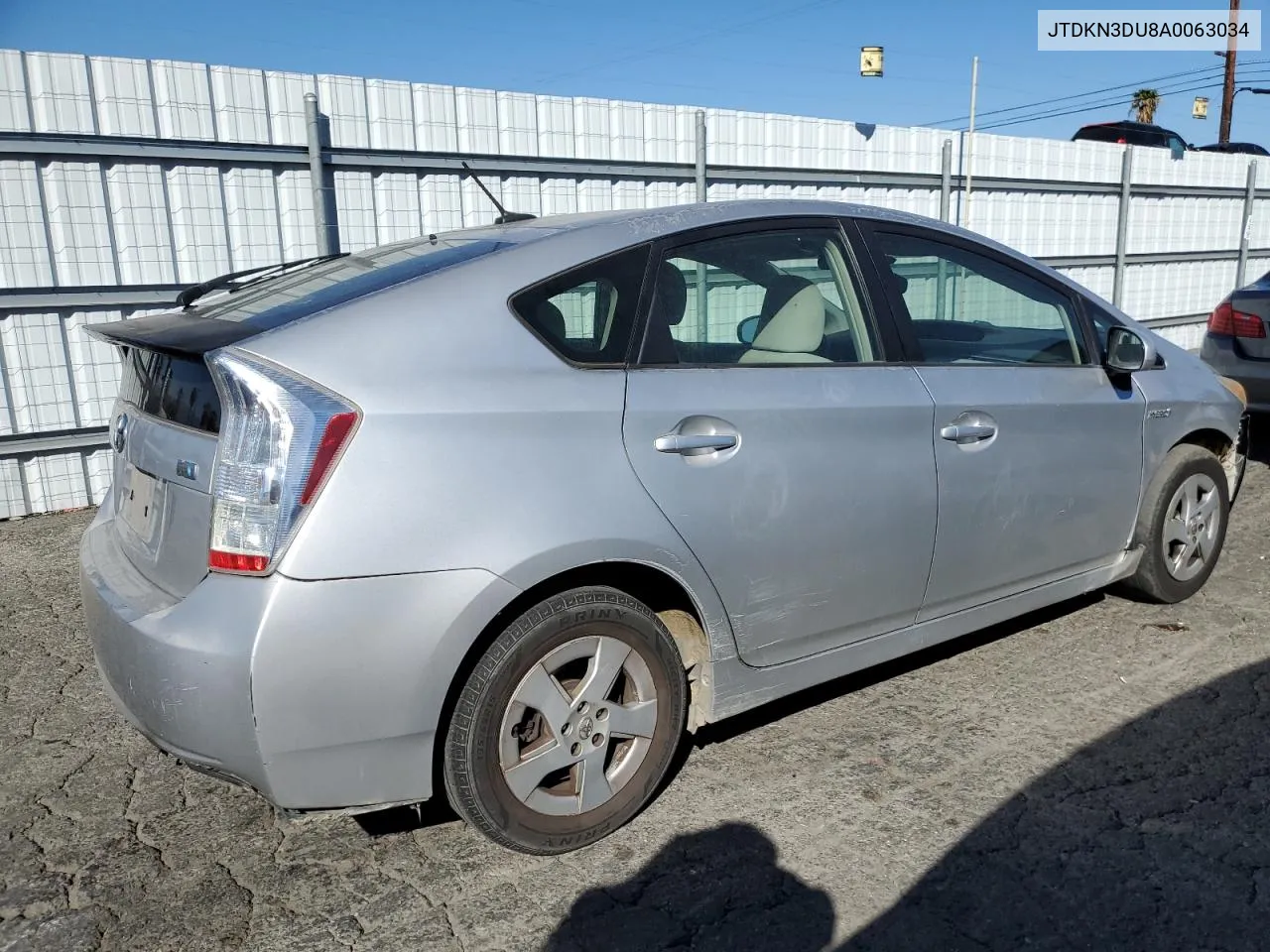 2010 Toyota Prius VIN: JTDKN3DU8A0063034 Lot: 80226214