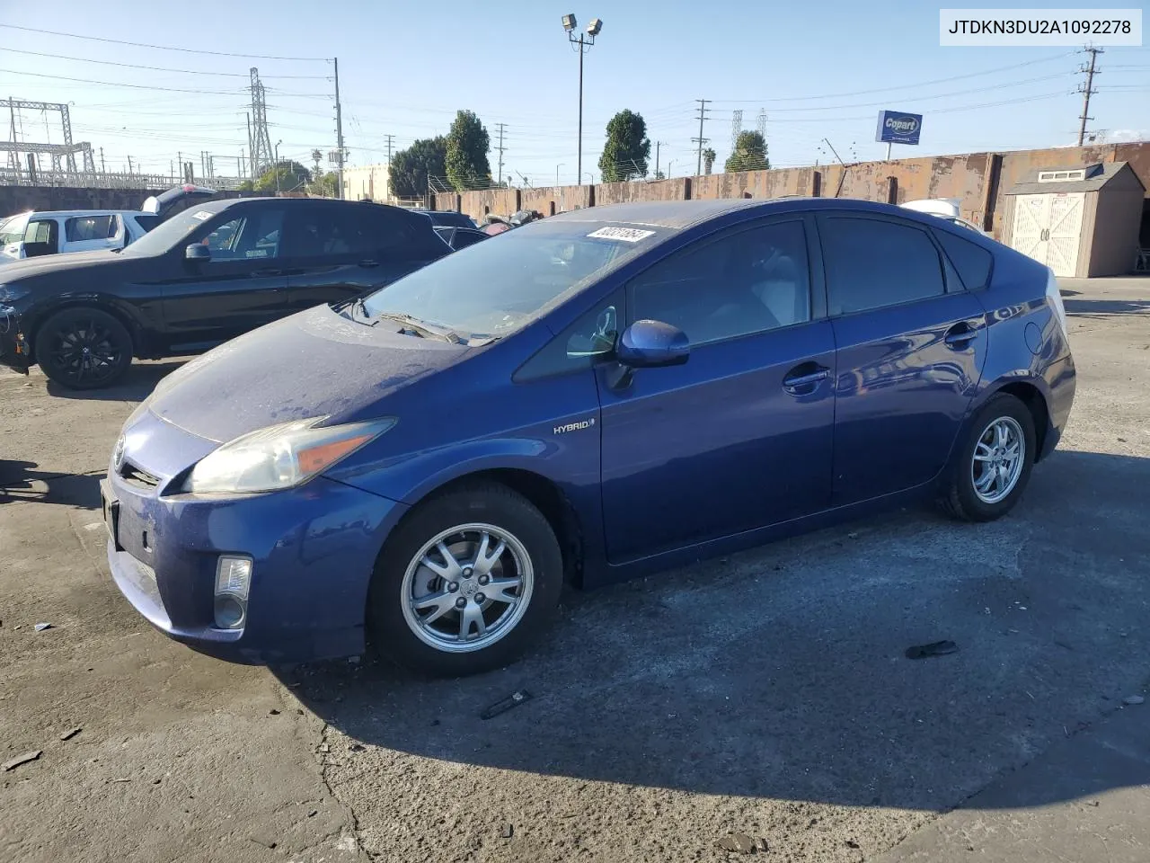 2010 Toyota Prius VIN: JTDKN3DU2A1092278 Lot: 80331864