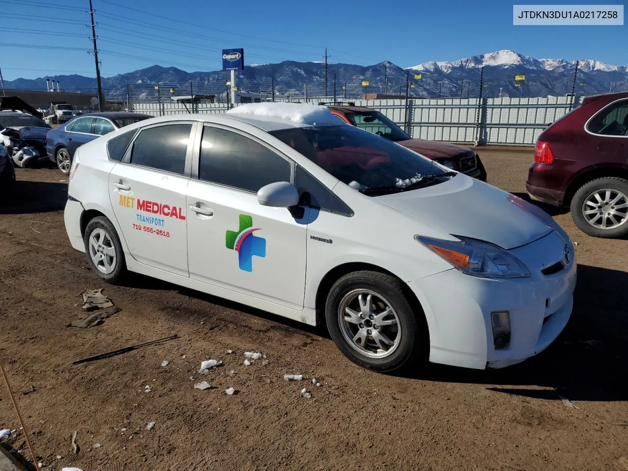 2010 Toyota Prius VIN: JTDKN3DU1A0217258 Lot: 80685964