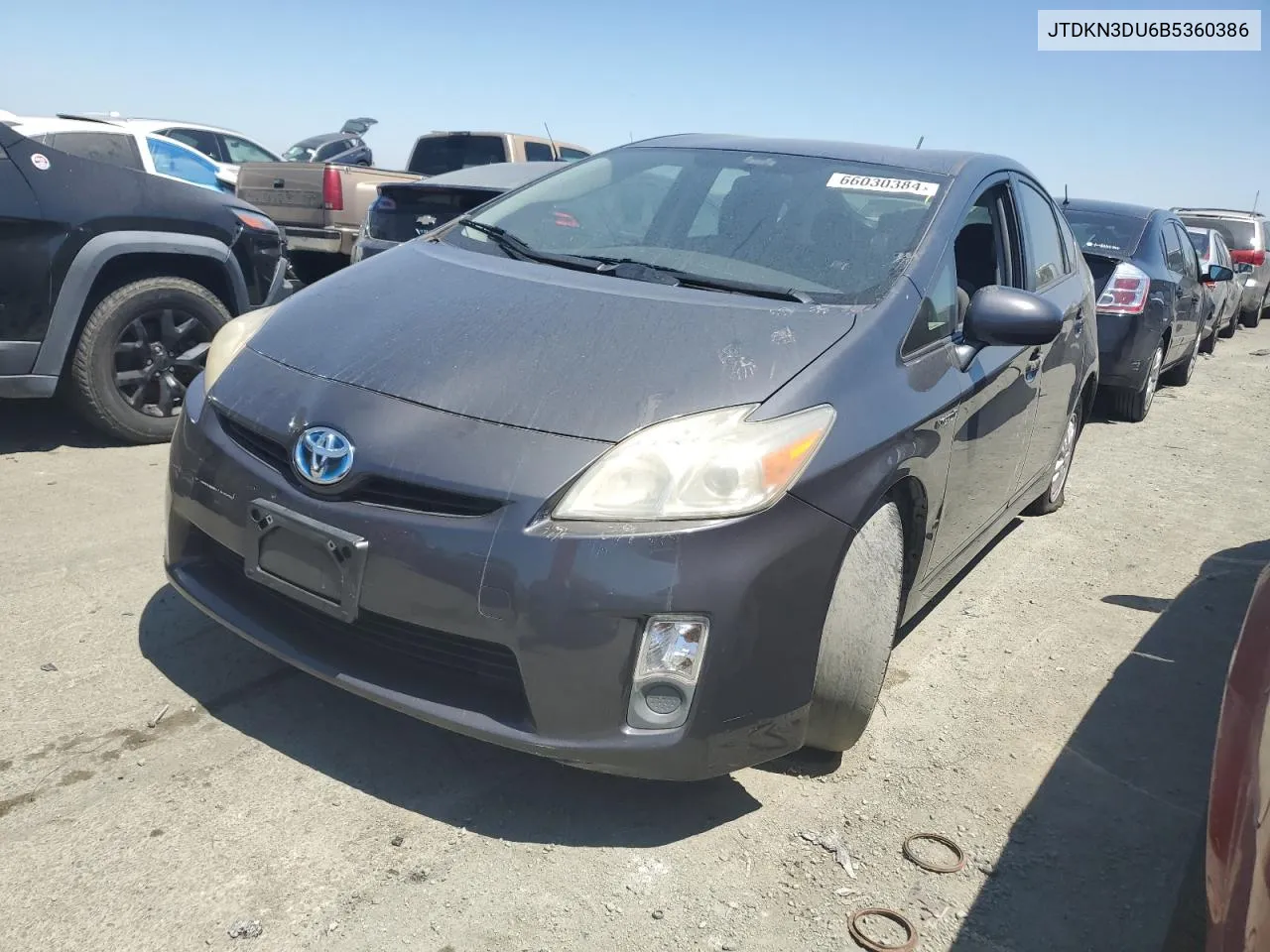 2011 Toyota Prius VIN: JTDKN3DU6B5360386 Lot: 66030384