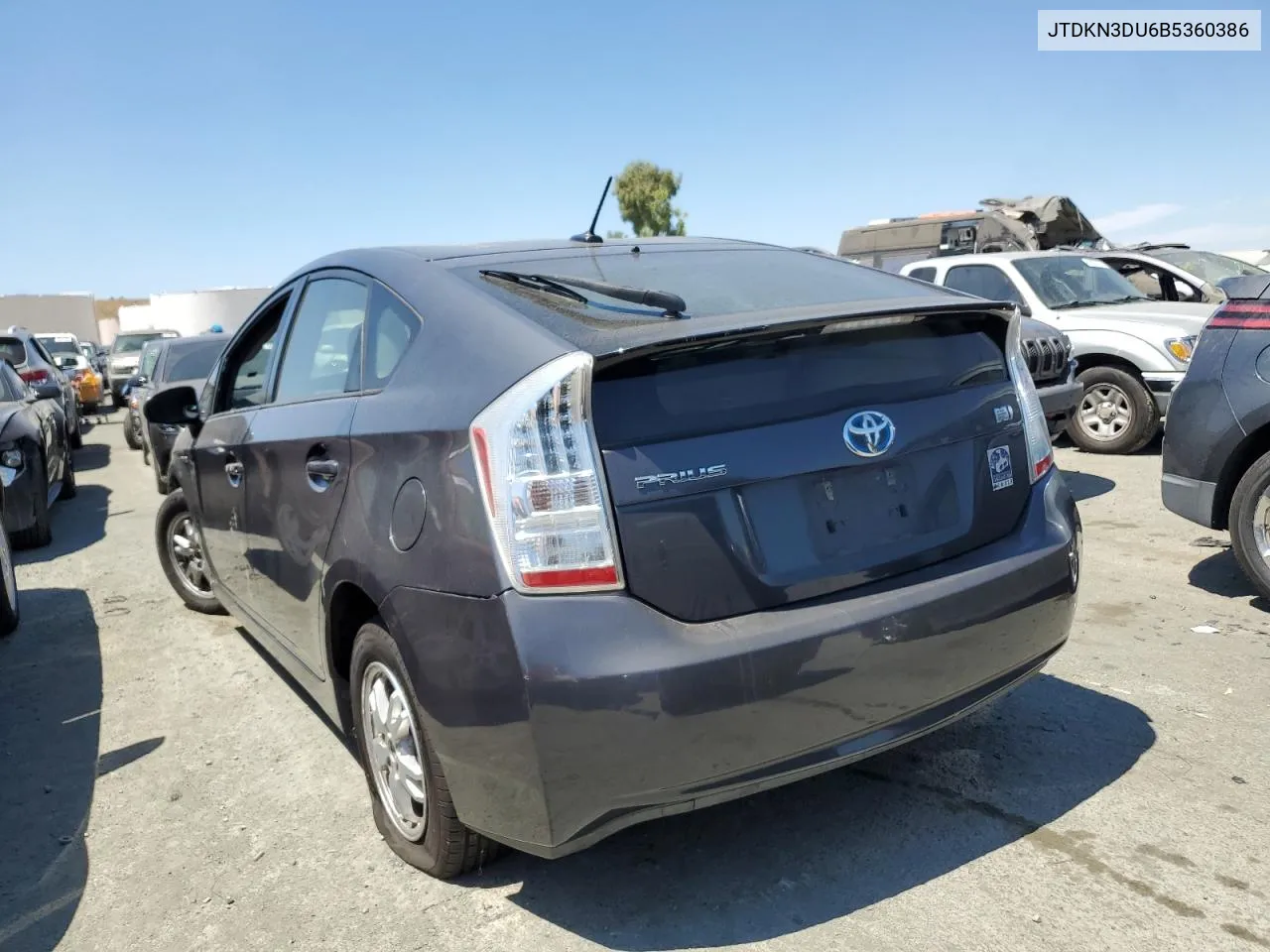 2011 Toyota Prius VIN: JTDKN3DU6B5360386 Lot: 66030384