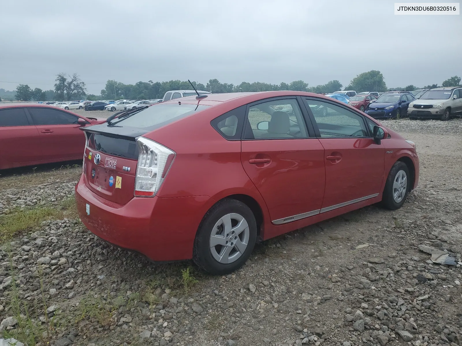 2011 Toyota Prius VIN: JTDKN3DU6B0320516 Lot: 66144304