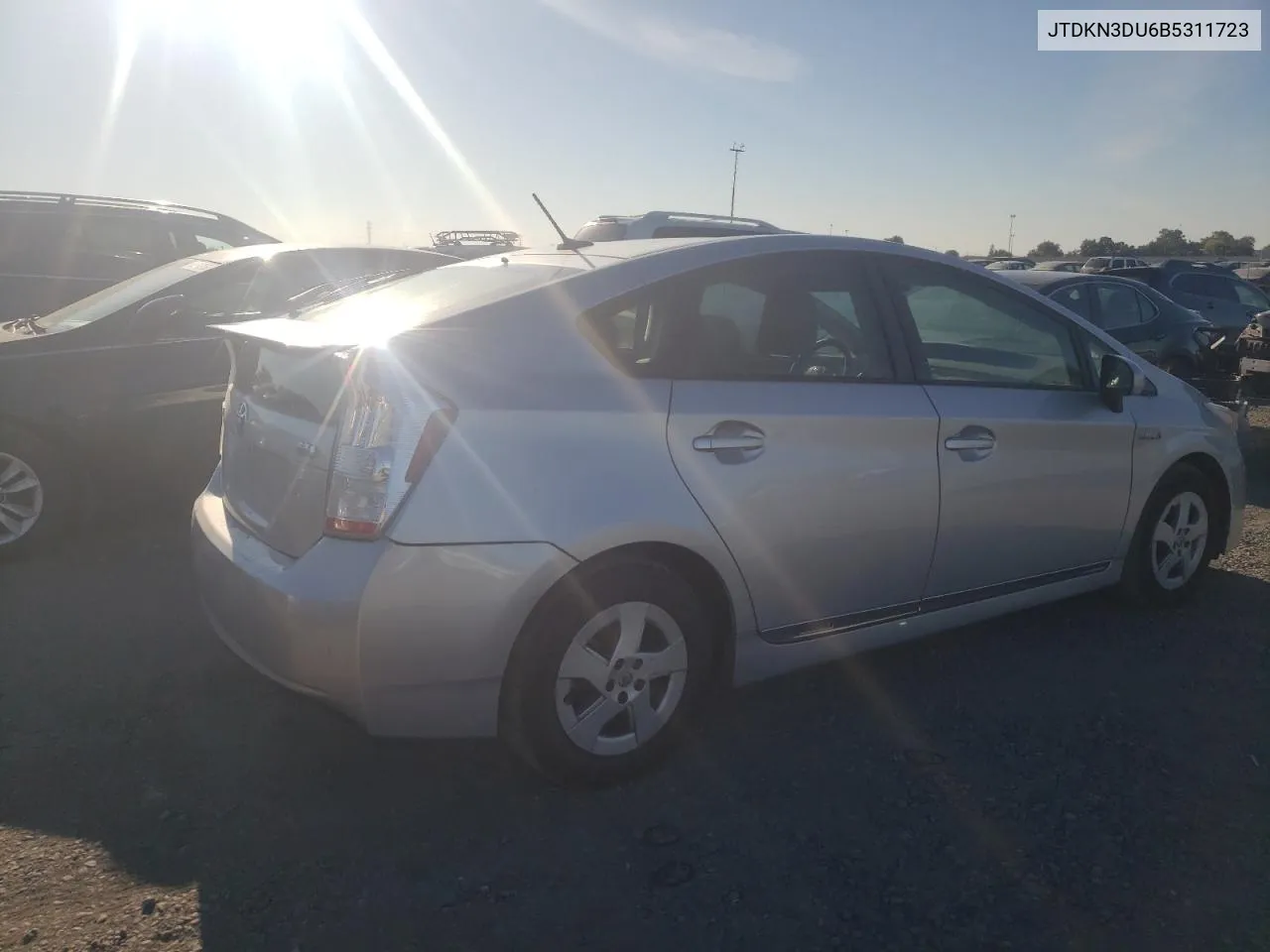 2011 Toyota Prius VIN: JTDKN3DU6B5311723 Lot: 67905684