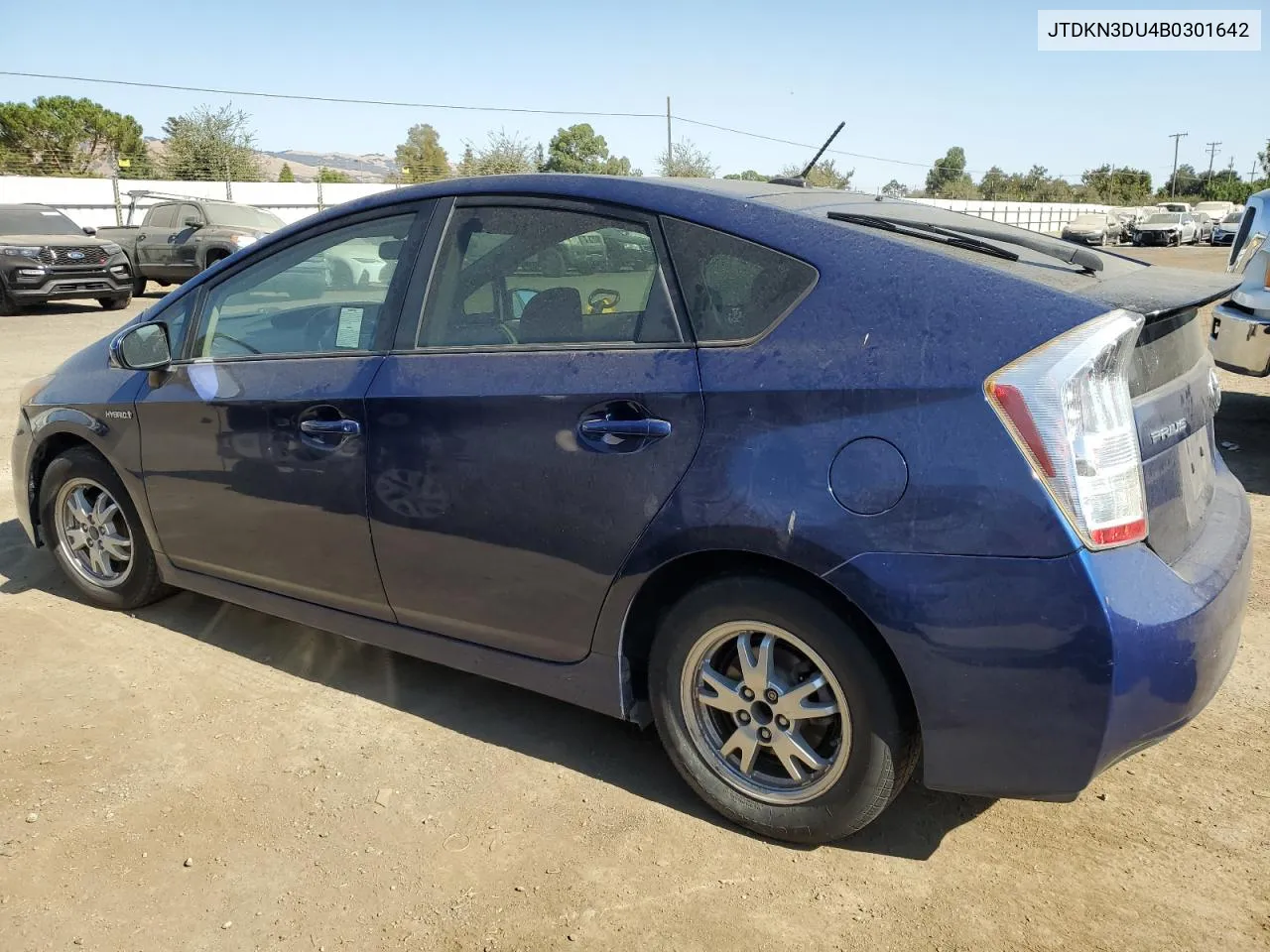 2011 Toyota Prius VIN: JTDKN3DU4B0301642 Lot: 69521714