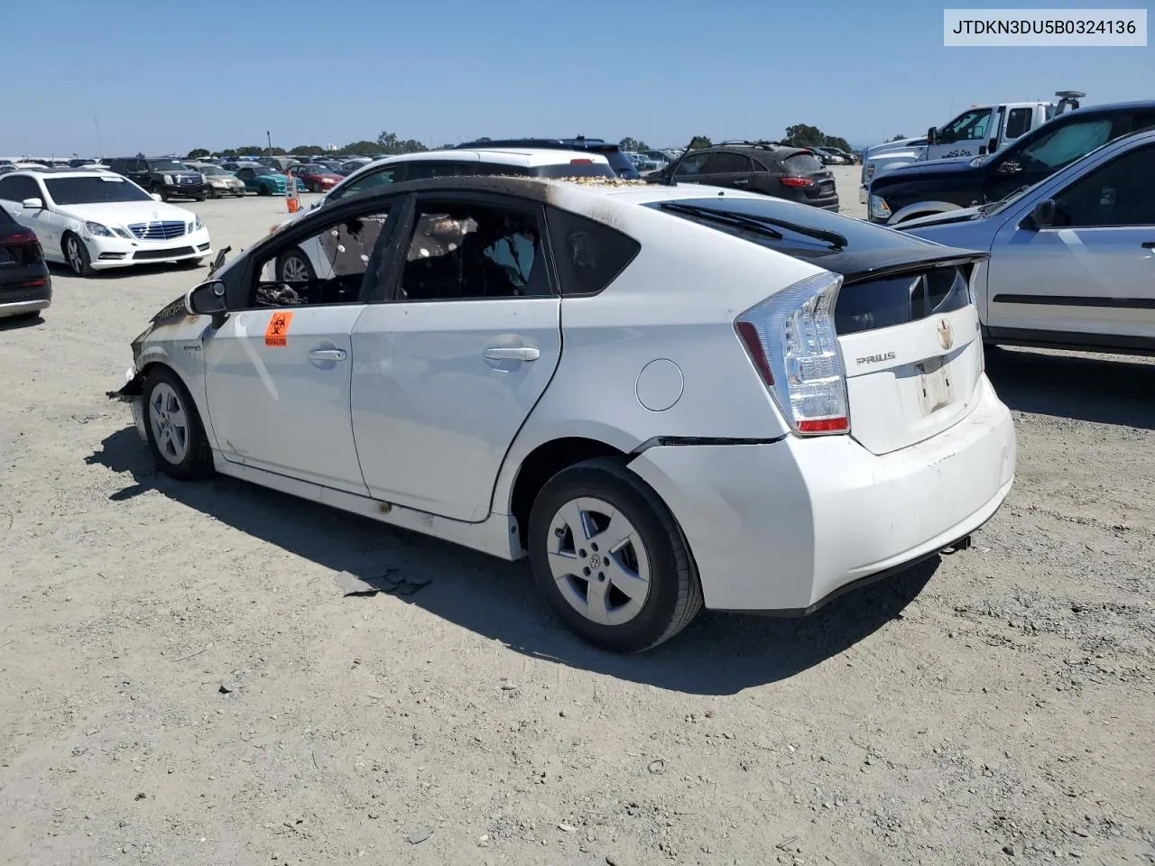 2011 Toyota Prius VIN: JTDKN3DU5B0324136 Lot: 70293514