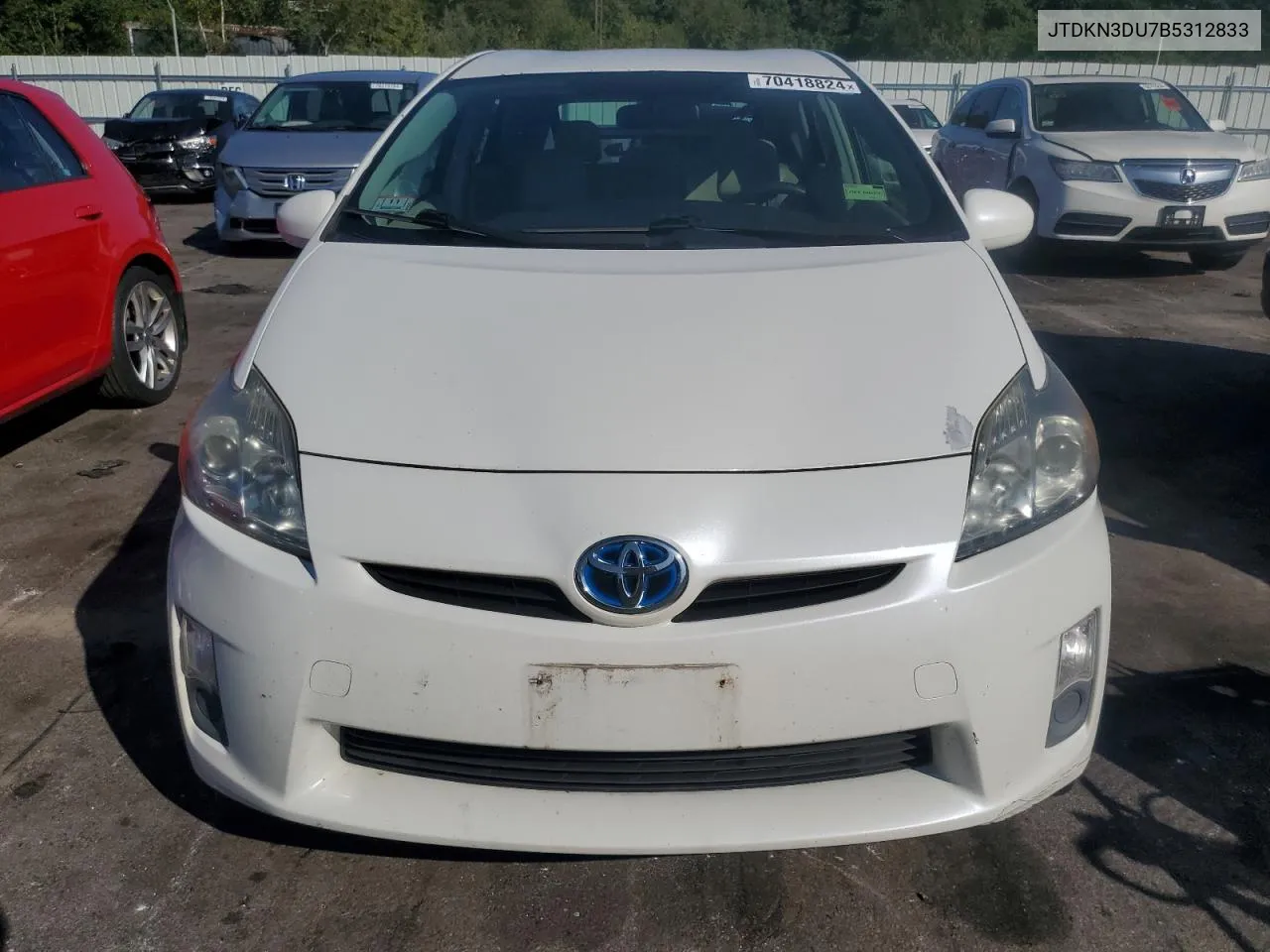 2011 Toyota Prius VIN: JTDKN3DU7B5312833 Lot: 70418824