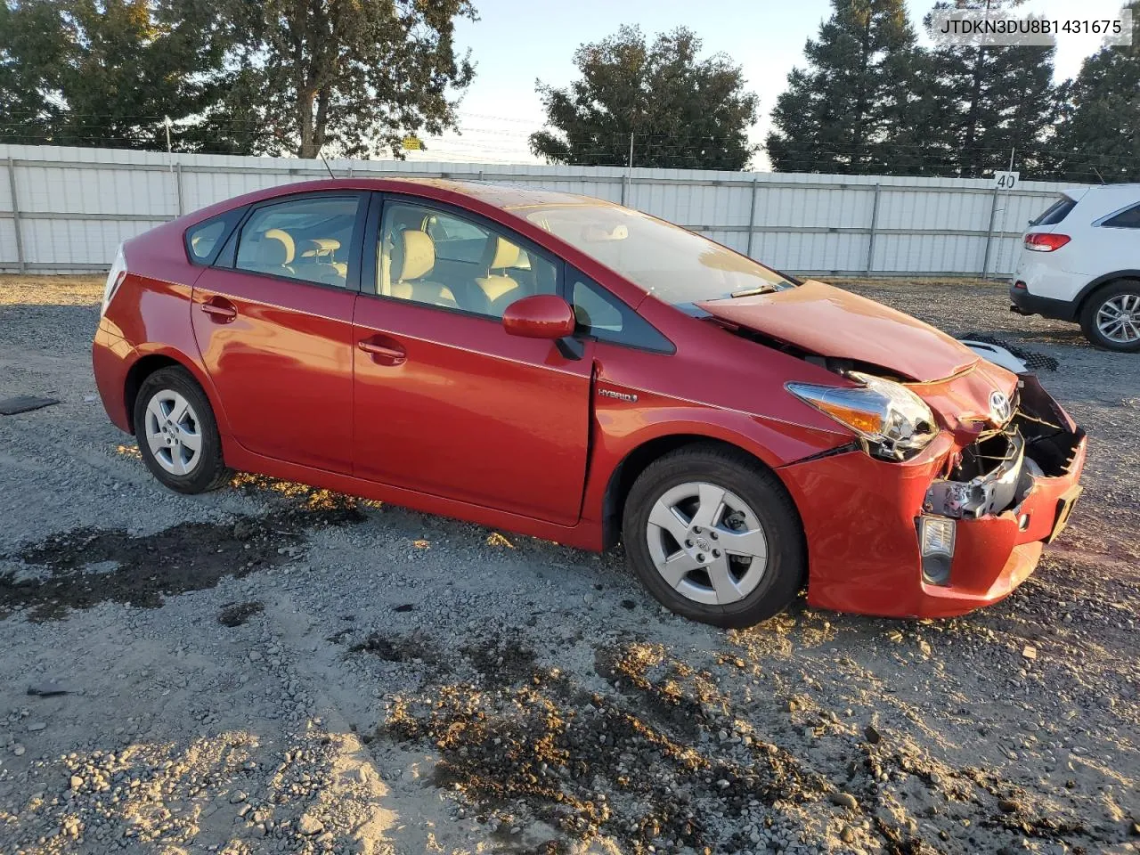 2011 Toyota Prius VIN: JTDKN3DU8B1431675 Lot: 70625924