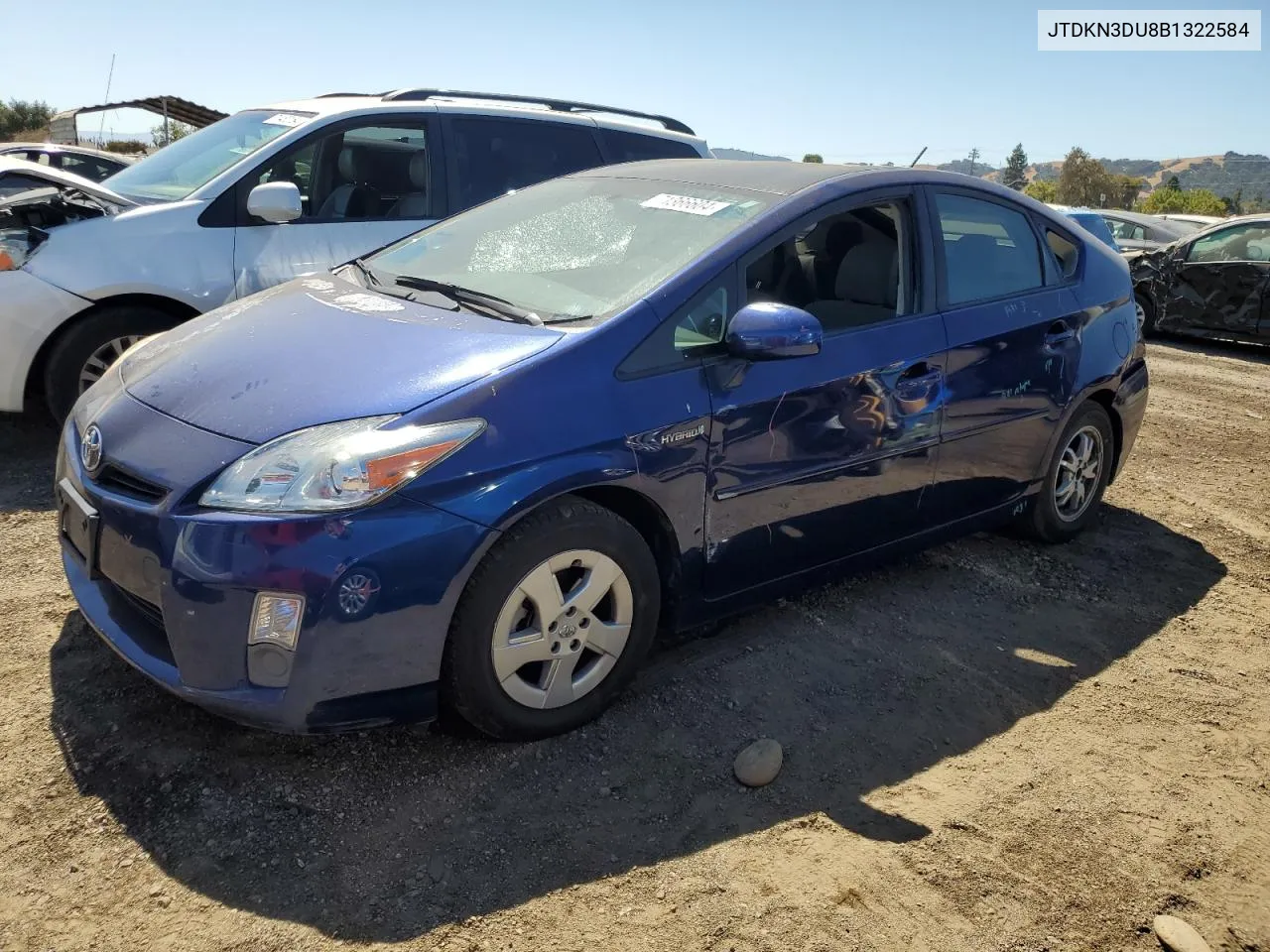 2011 Toyota Prius VIN: JTDKN3DU8B1322584 Lot: 71366604