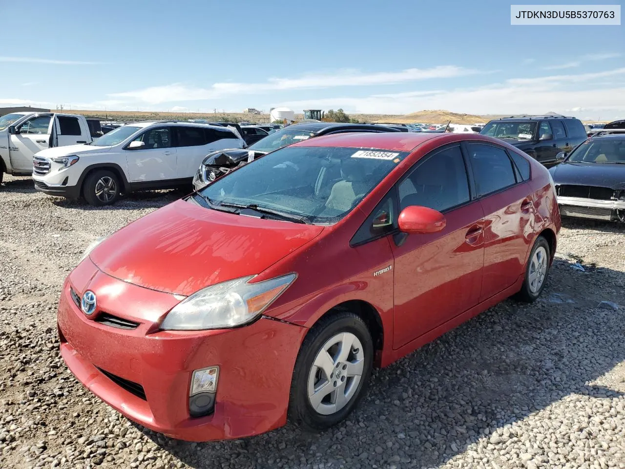 2011 Toyota Prius VIN: JTDKN3DU5B5370763 Lot: 71852354