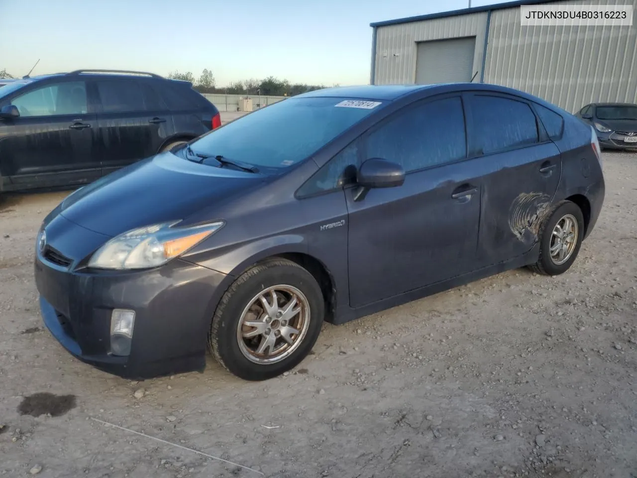 JTDKN3DU4B0316223 2011 Toyota Prius