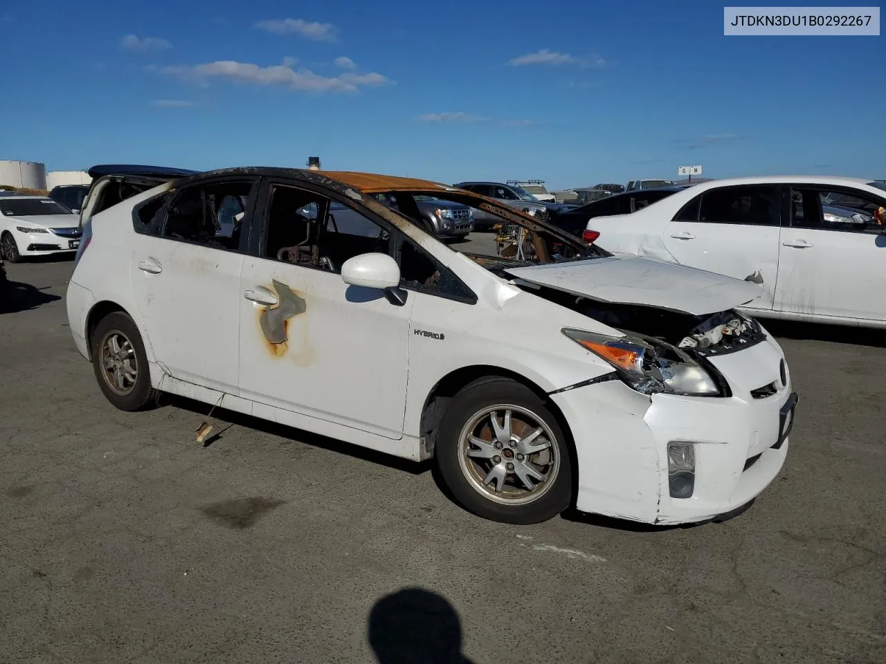 2011 Toyota Prius VIN: JTDKN3DU1B0292267 Lot: 74528744