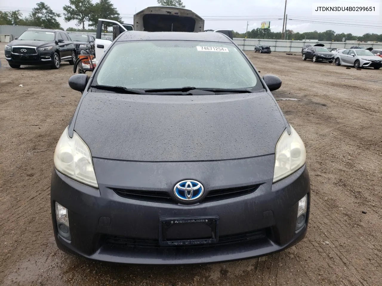 2011 Toyota Prius VIN: JTDKN3DU4B0299651 Lot: 74671254