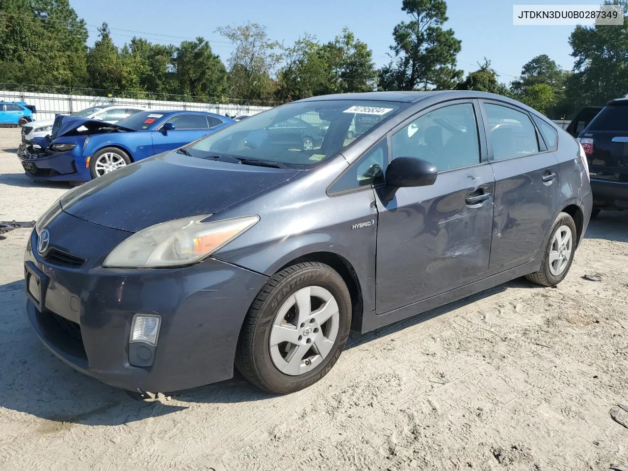 2011 Toyota Prius VIN: JTDKN3DU0B0287349 Lot: 74785834