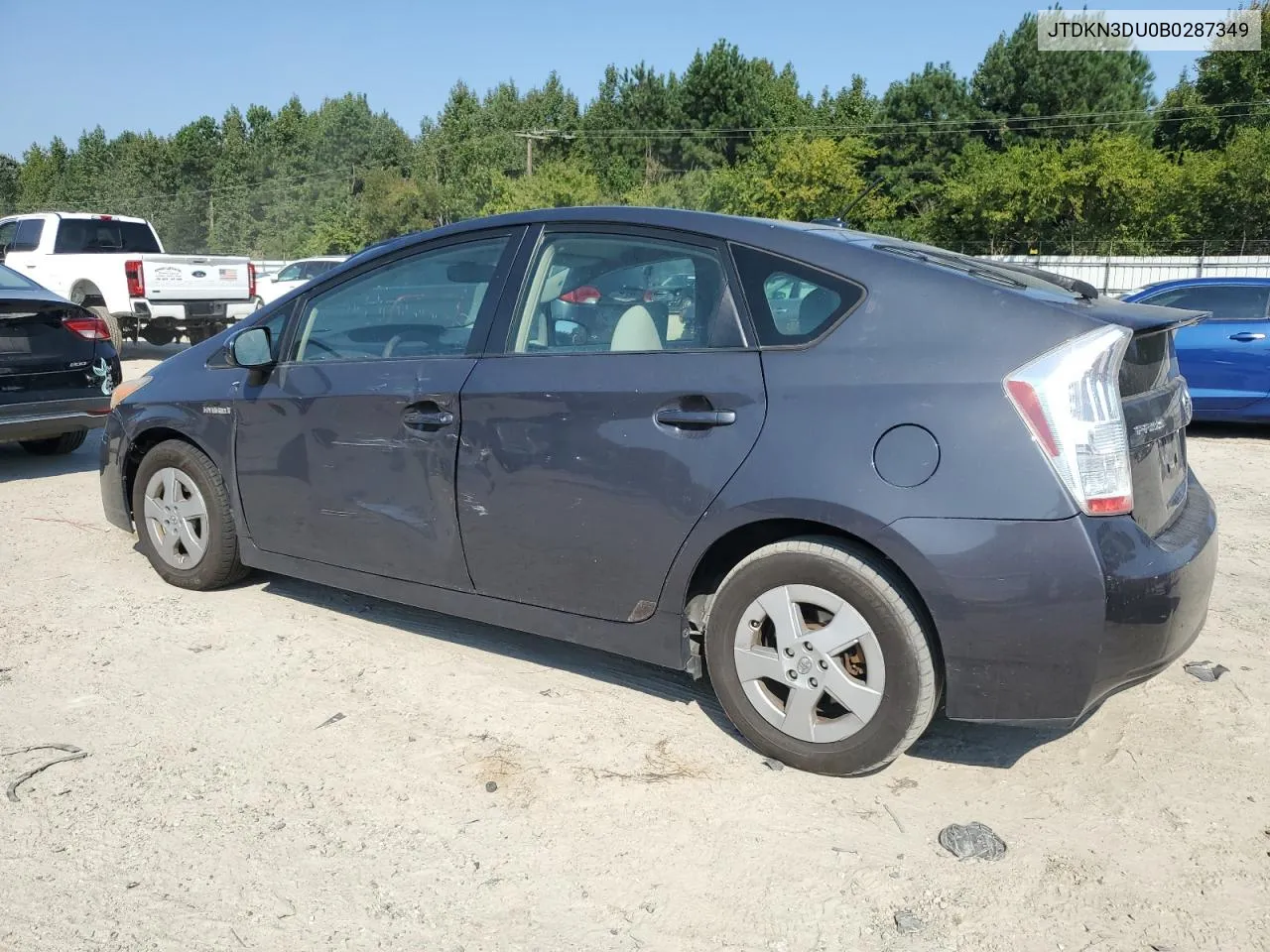 2011 Toyota Prius VIN: JTDKN3DU0B0287349 Lot: 74785834