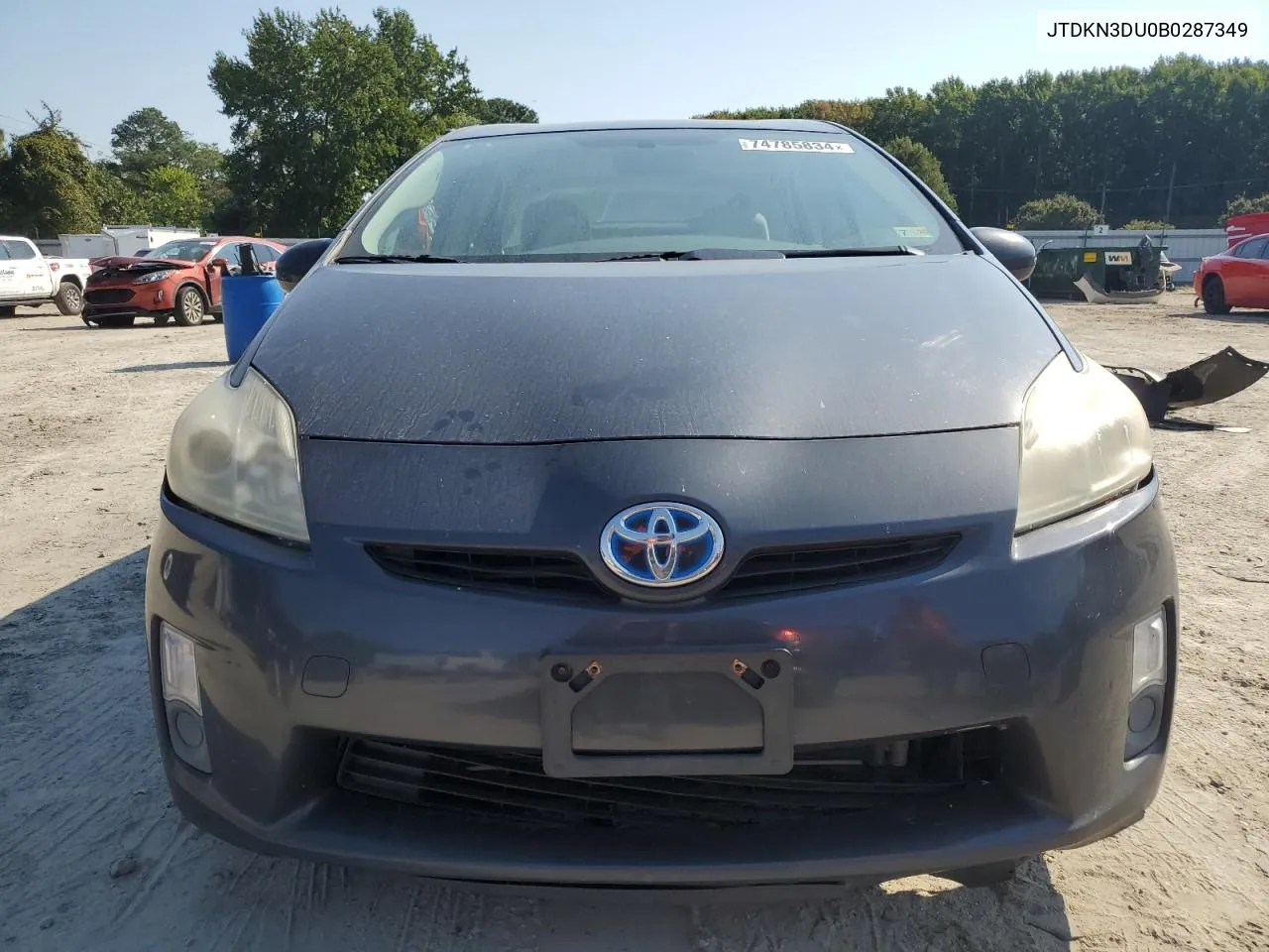 2011 Toyota Prius VIN: JTDKN3DU0B0287349 Lot: 74785834