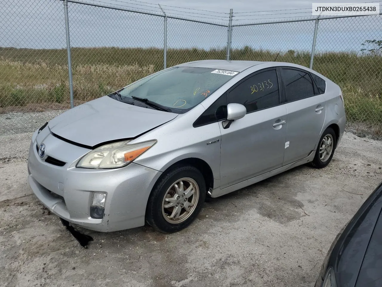 2011 Toyota Prius VIN: JTDKN3DUXB0265438 Lot: 76295184