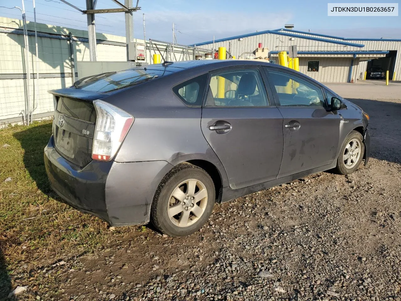 2011 Toyota Prius VIN: JTDKN3DU1B0263657 Lot: 76505894