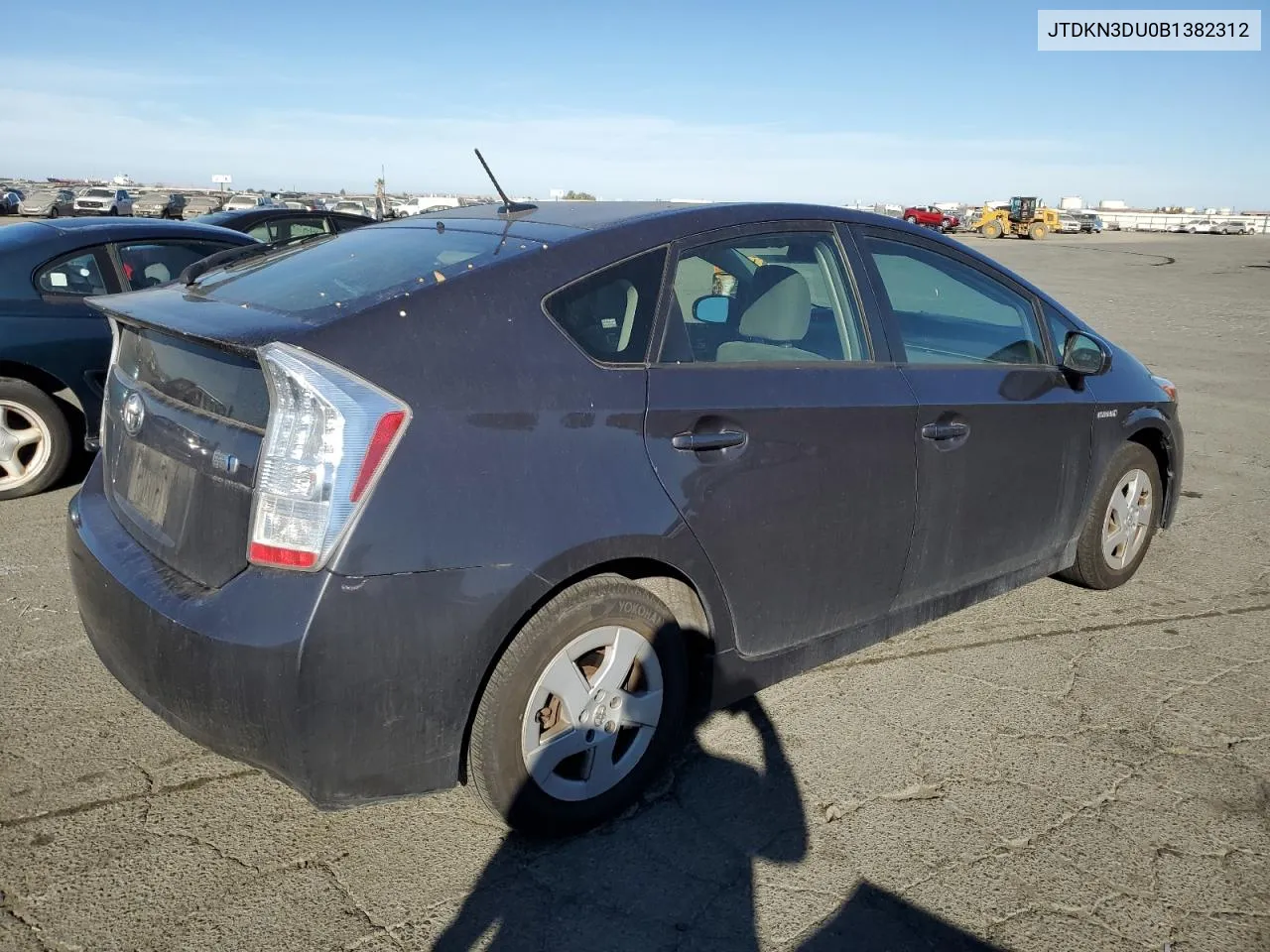 2011 Toyota Prius VIN: JTDKN3DU0B1382312 Lot: 77039644