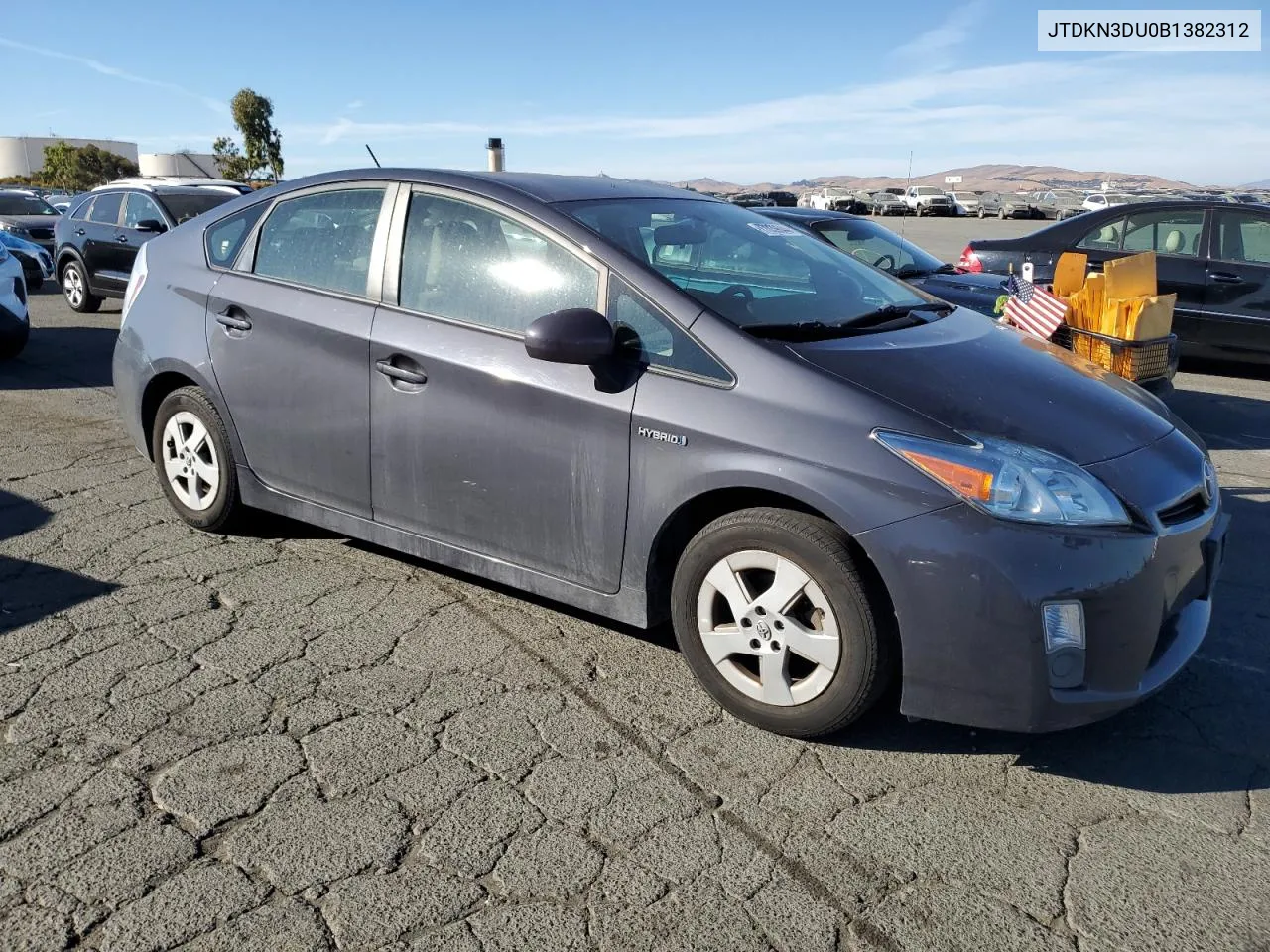 2011 Toyota Prius VIN: JTDKN3DU0B1382312 Lot: 77039644