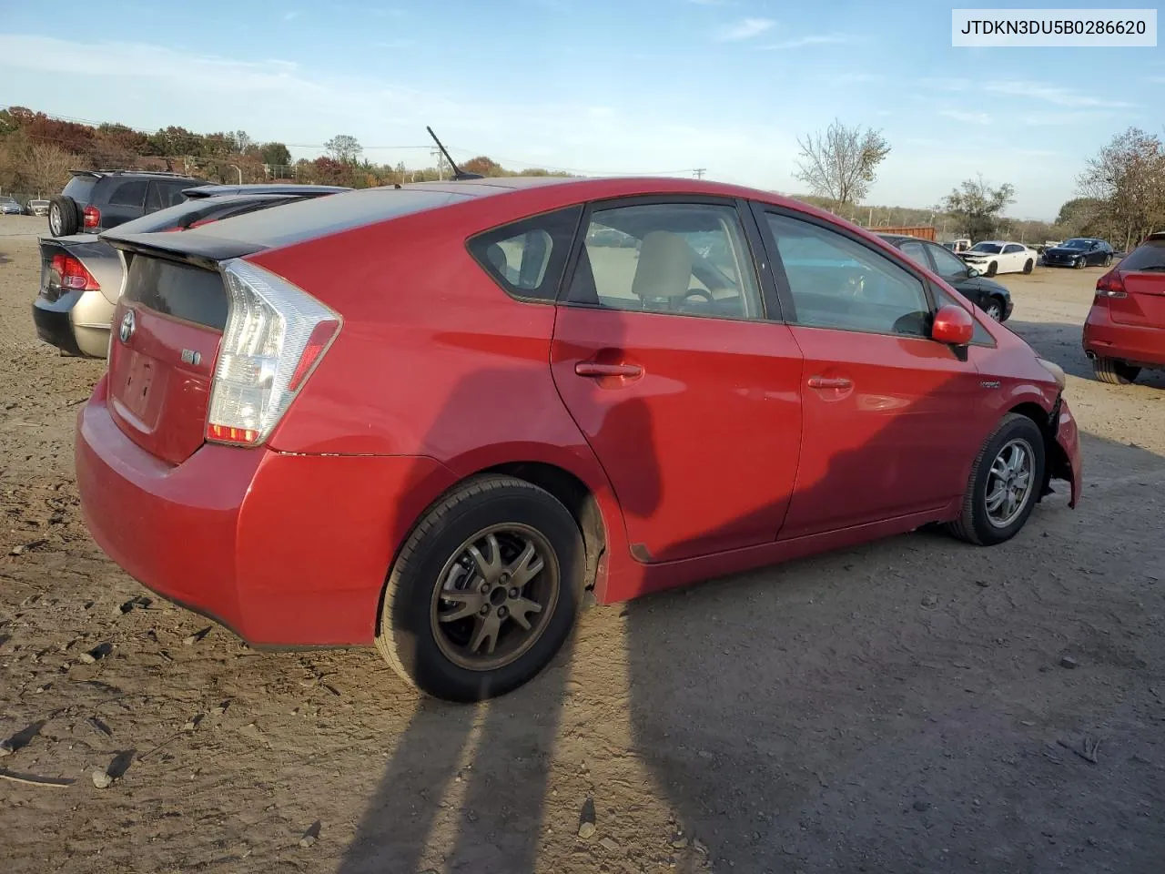 2011 Toyota Prius VIN: JTDKN3DU5B0286620 Lot: 77273704