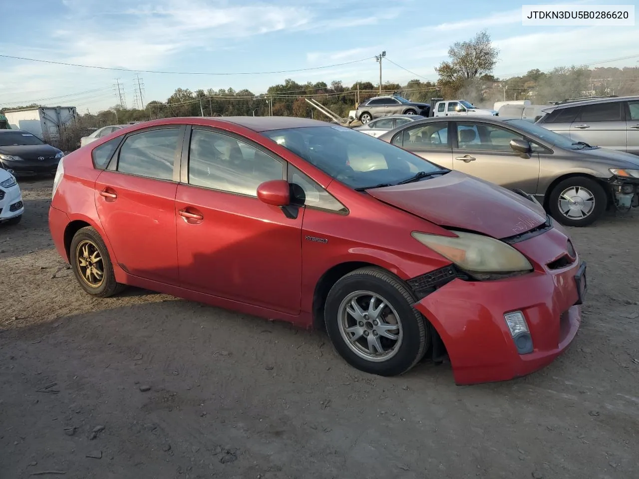 2011 Toyota Prius VIN: JTDKN3DU5B0286620 Lot: 77273704