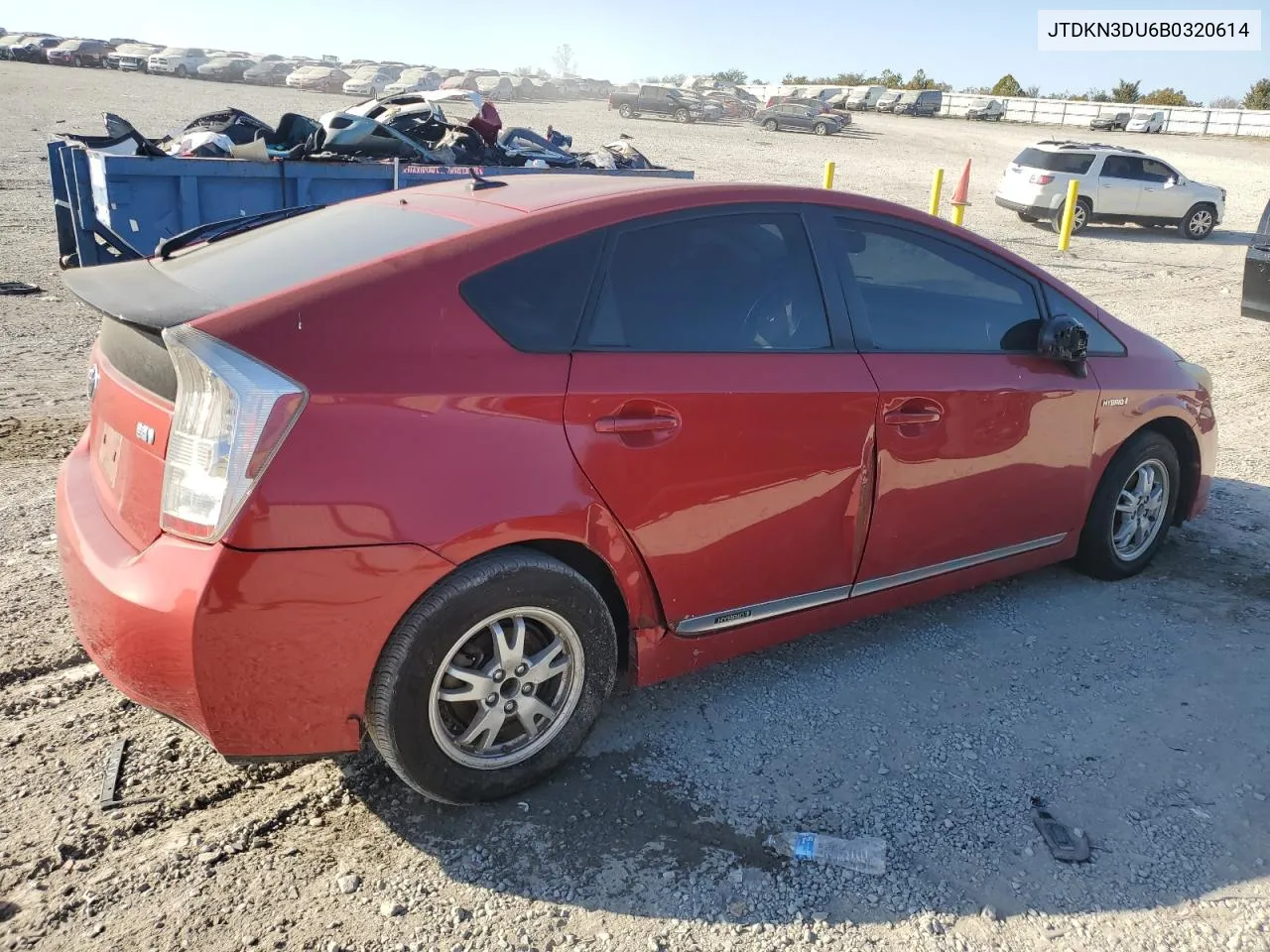 2011 Toyota Prius VIN: JTDKN3DU6B0320614 Lot: 77548694