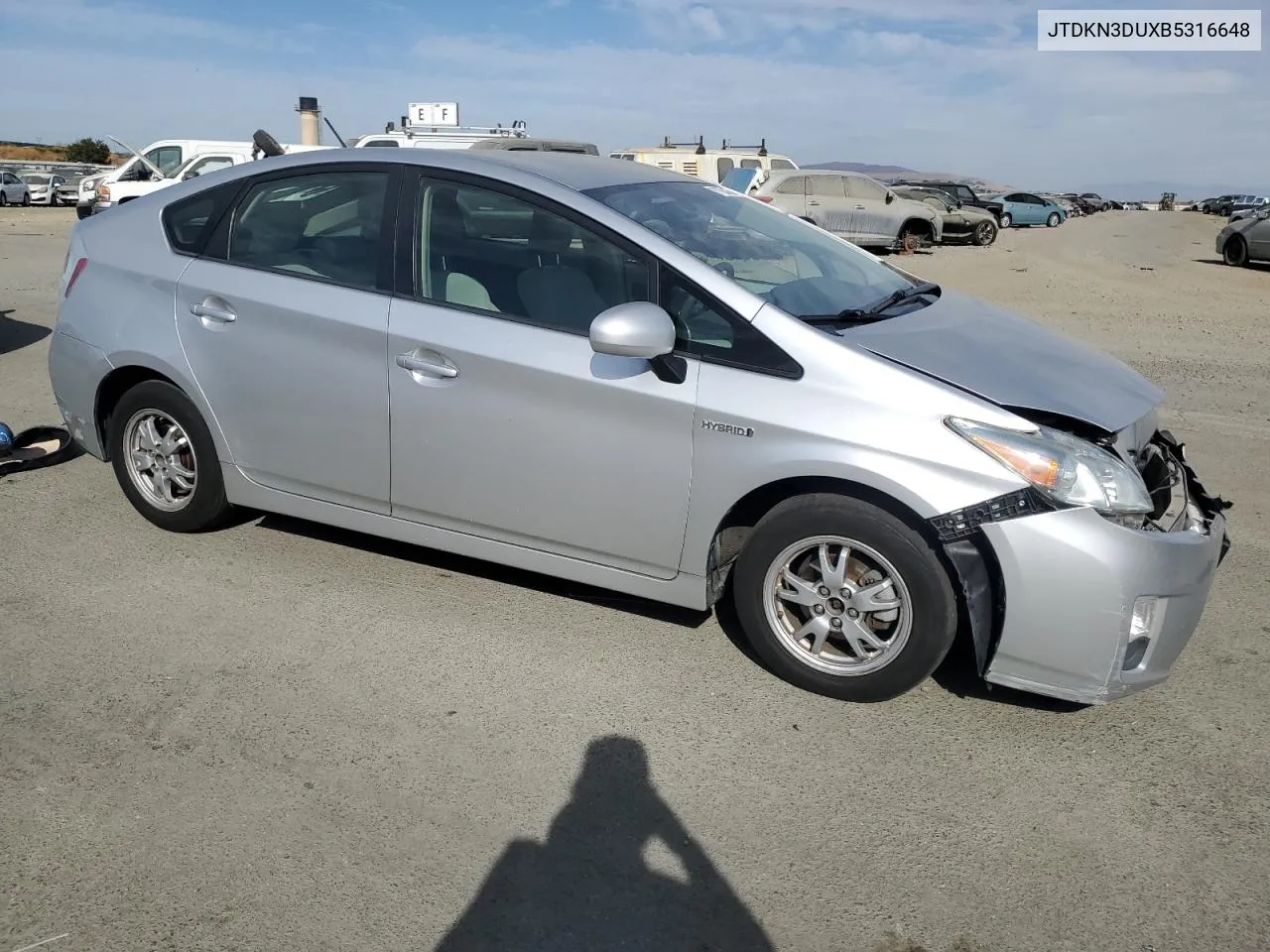 2011 Toyota Prius VIN: JTDKN3DUXB5316648 Lot: 77654634