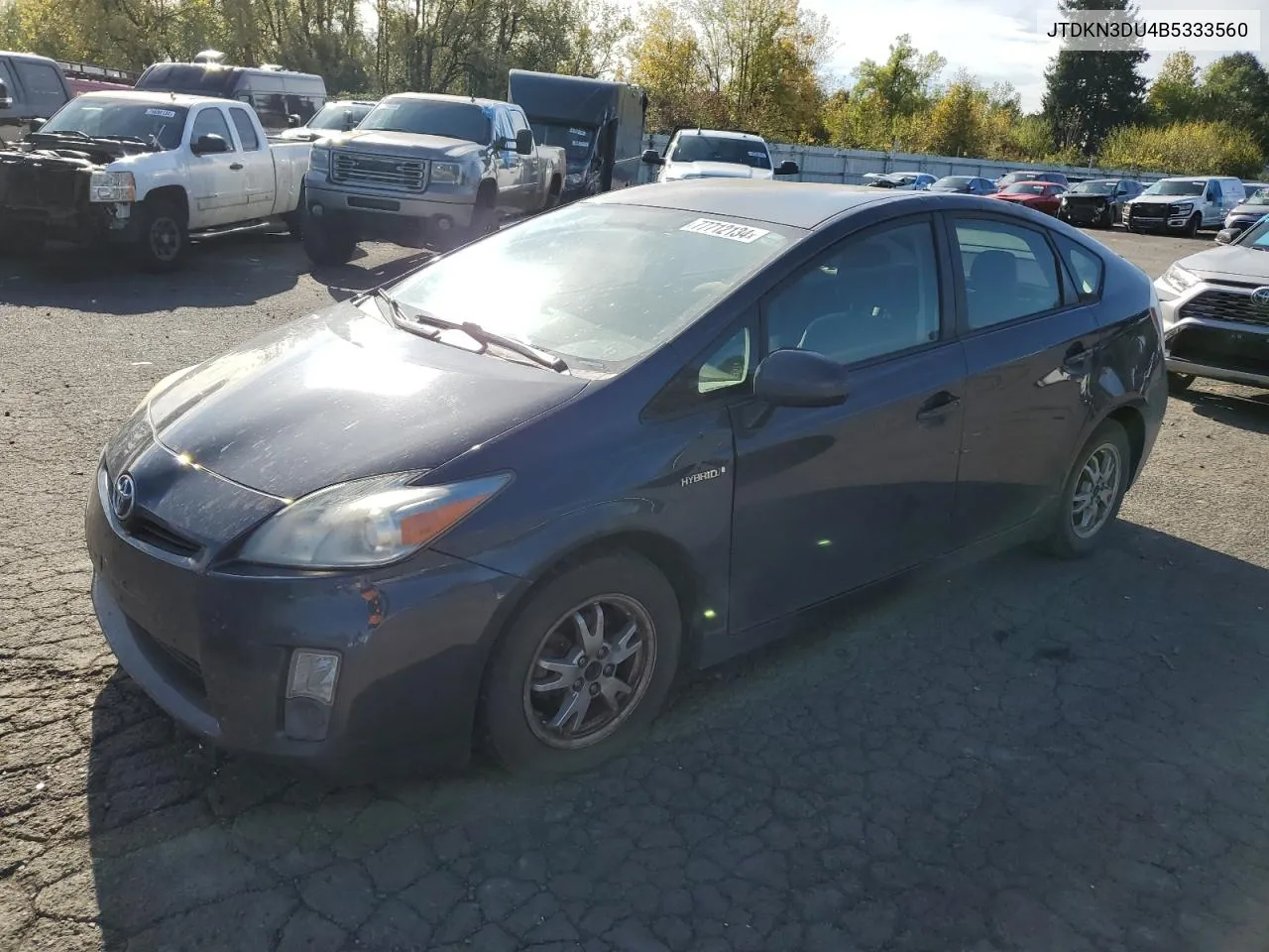 2011 Toyota Prius VIN: JTDKN3DU4B5333560 Lot: 77712134