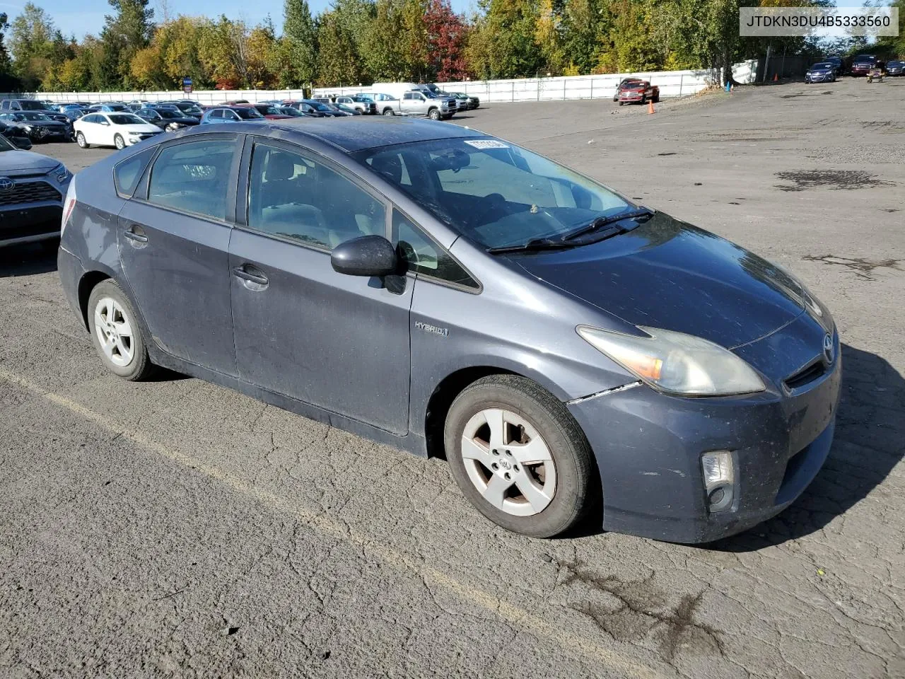 2011 Toyota Prius VIN: JTDKN3DU4B5333560 Lot: 77712134