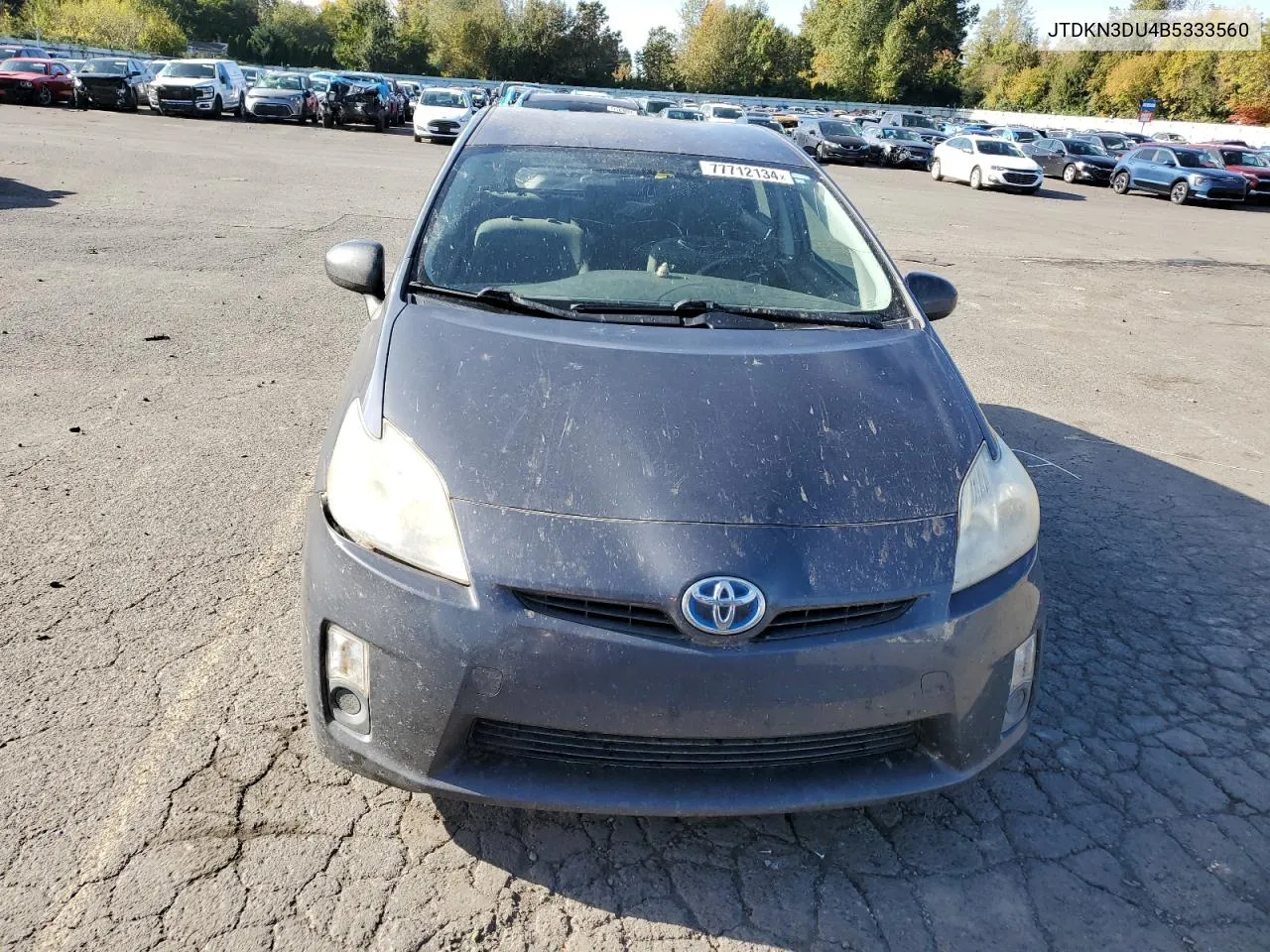 2011 Toyota Prius VIN: JTDKN3DU4B5333560 Lot: 77712134