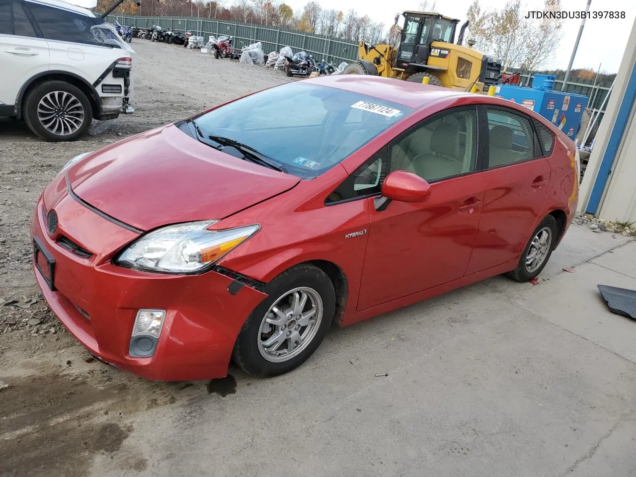 2011 Toyota Prius VIN: JTDKN3DU3B1397838 Lot: 77867124