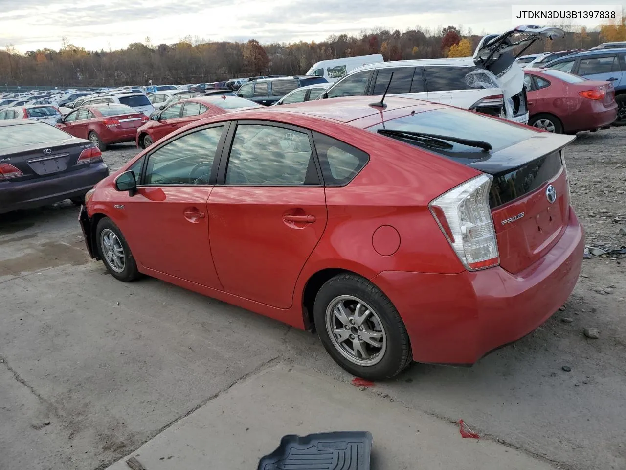 2011 Toyota Prius VIN: JTDKN3DU3B1397838 Lot: 77867124