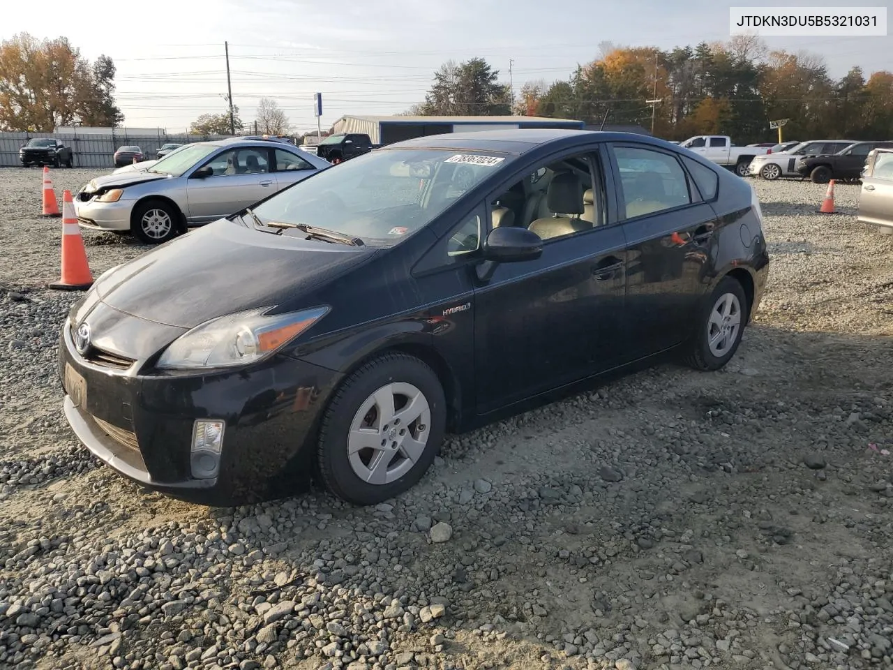 2011 Toyota Prius VIN: JTDKN3DU5B5321031 Lot: 78367024