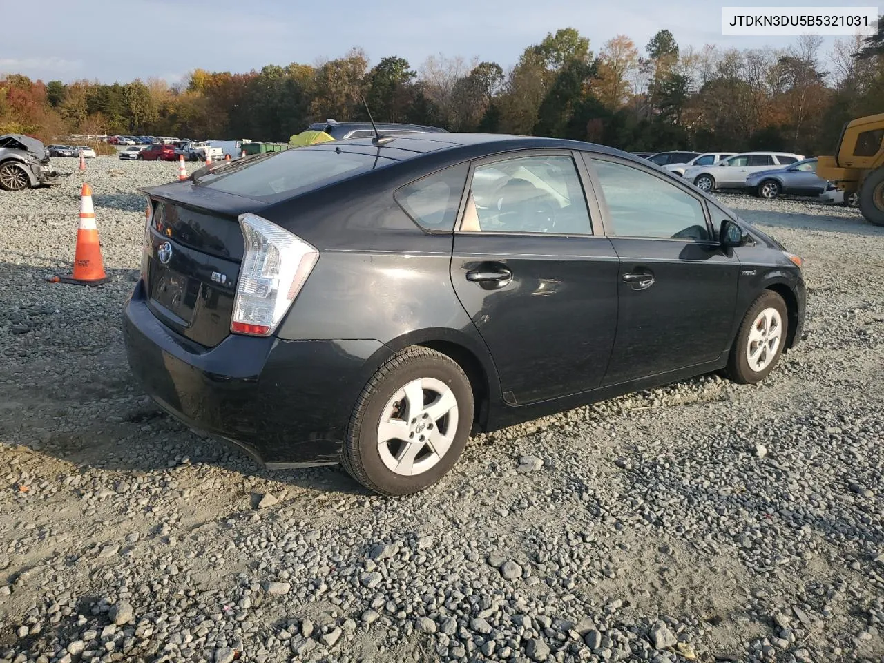 2011 Toyota Prius VIN: JTDKN3DU5B5321031 Lot: 78367024