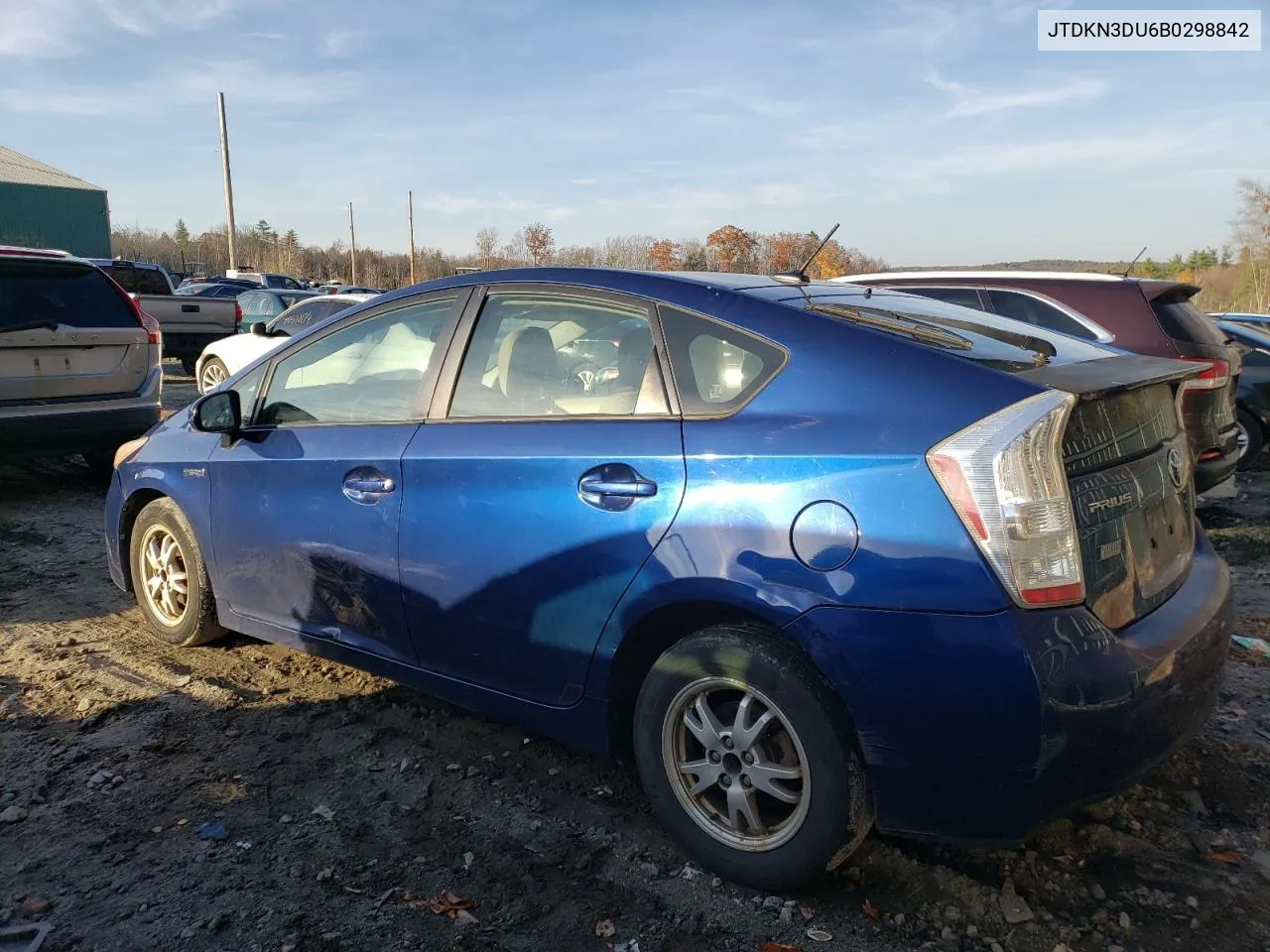 2011 Toyota Prius VIN: JTDKN3DU6B0298842 Lot: 78551234