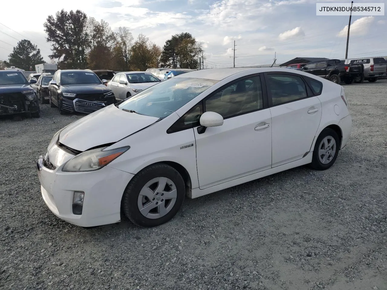 2011 Toyota Prius VIN: JTDKN3DU6B5345712 Lot: 79226934