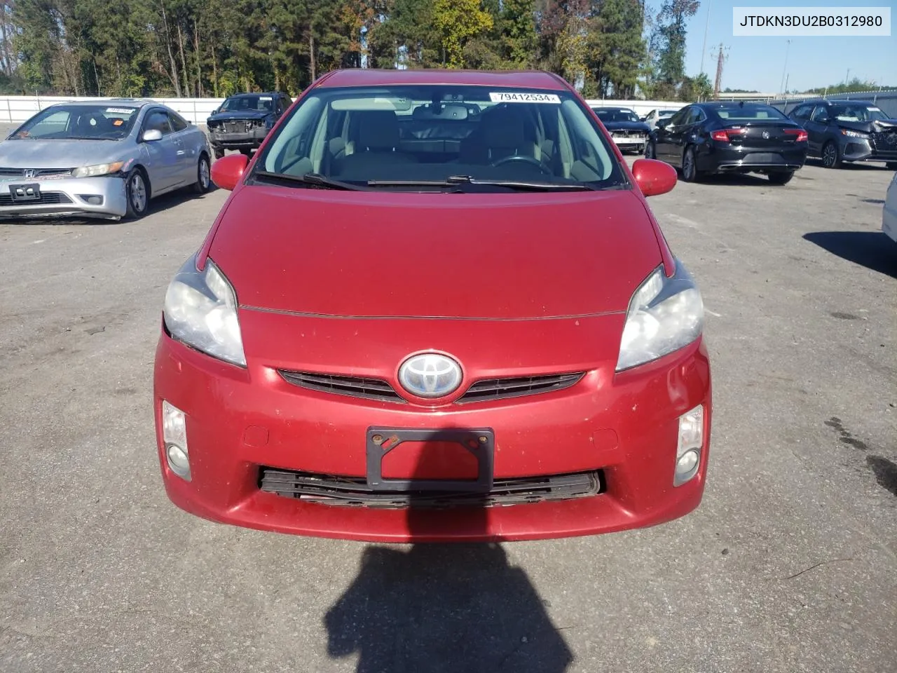 2011 Toyota Prius VIN: JTDKN3DU2B0312980 Lot: 79412534