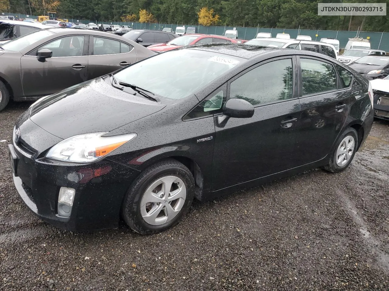 2011 Toyota Prius VIN: JTDKN3DU7B0293715 Lot: 79655434