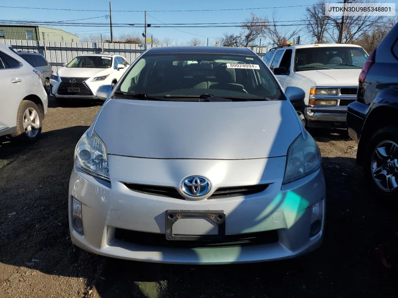 2011 Toyota Prius VIN: JTDKN3DU9B5348801 Lot: 80028094