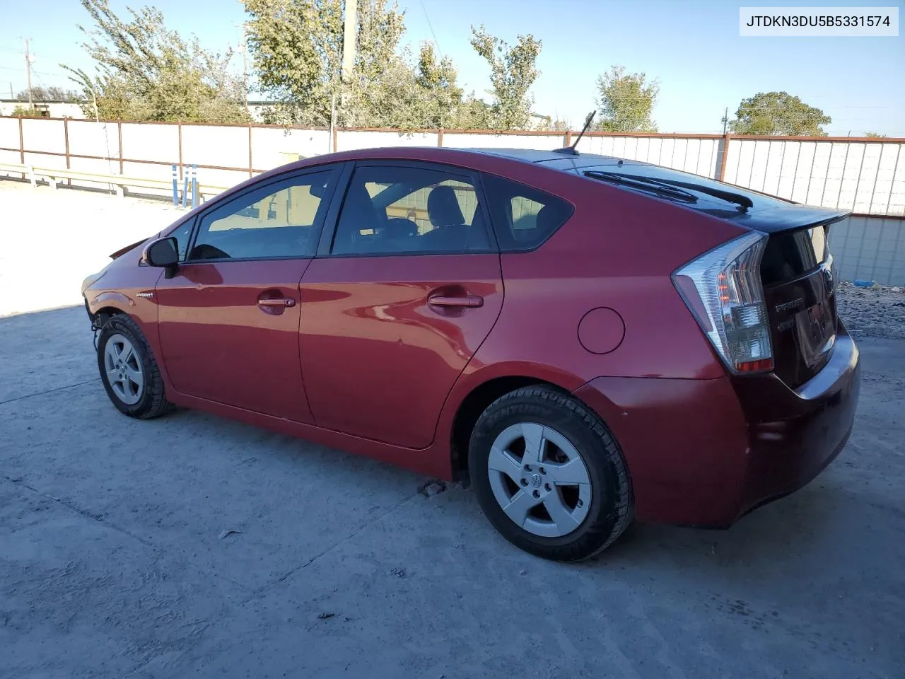 2011 Toyota Prius VIN: JTDKN3DU5B5331574 Lot: 80833054