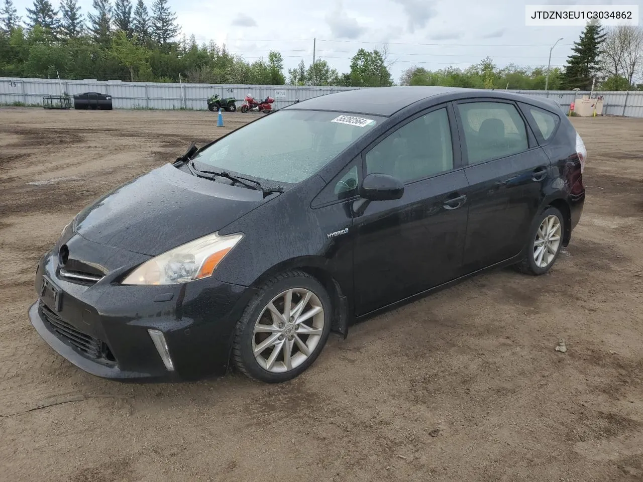 2012 Toyota Prius V VIN: JTDZN3EU1C3034862 Lot: 55282564