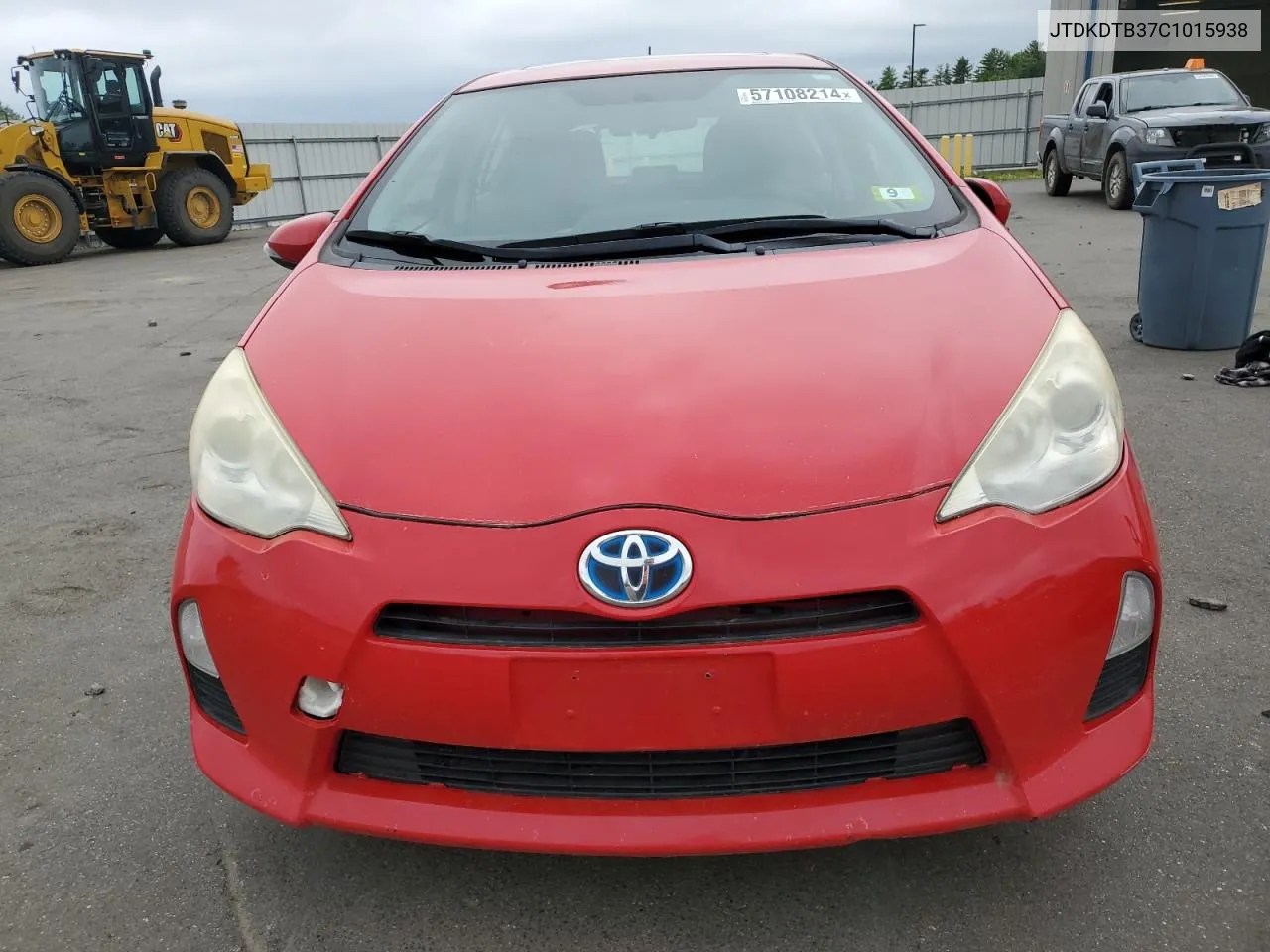 2012 Toyota Prius C VIN: JTDKDTB37C1015938 Lot: 57108214