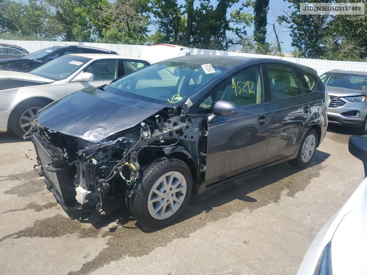 2012 Toyota Prius V VIN: JTDZN3EU5C3137489 Lot: 58708054